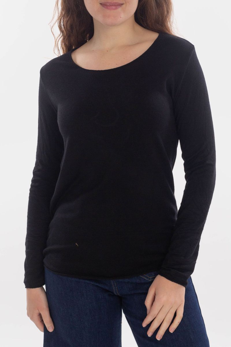Lockeres Langarm-Shirt