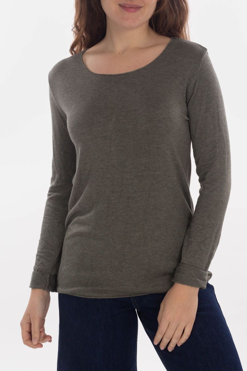 Lockeres Langarm-Shirt