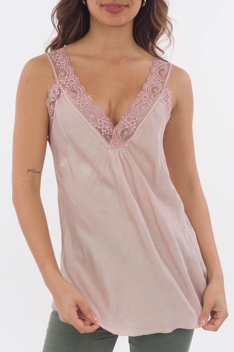 Top mit Spitze