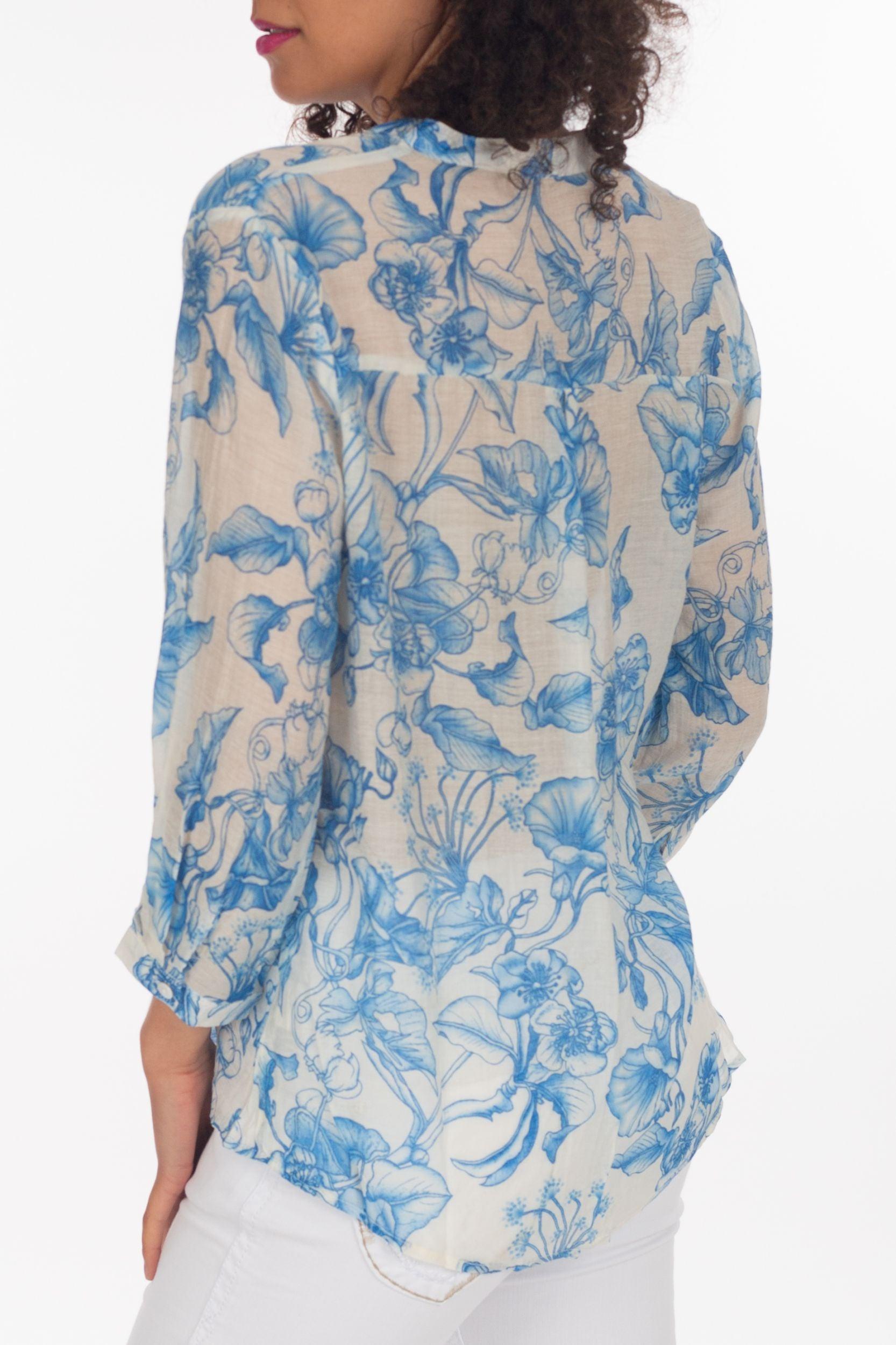 Bluse mit Floralem-Print - La Strada