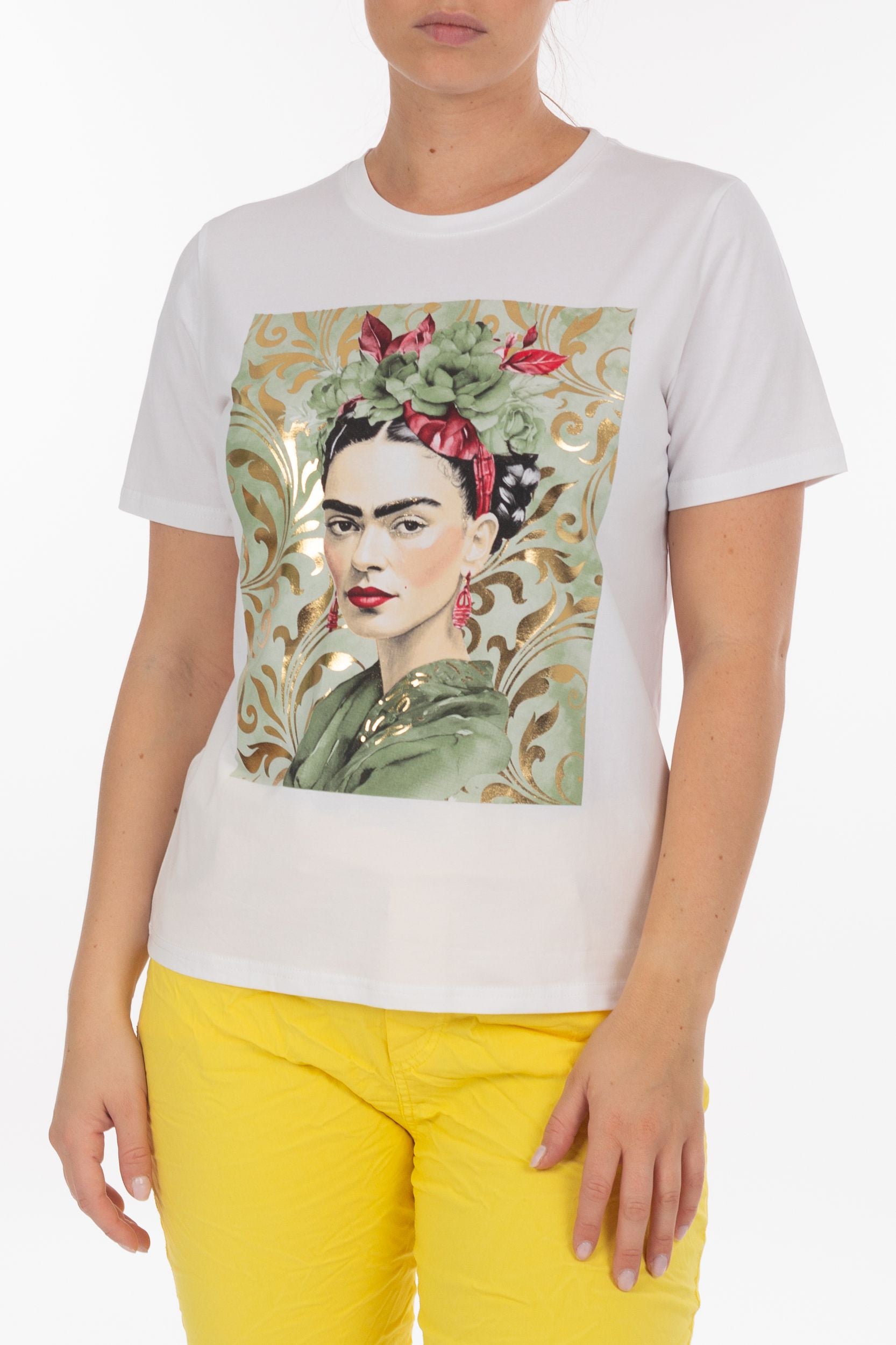 T-shirt con Frida Kahlo