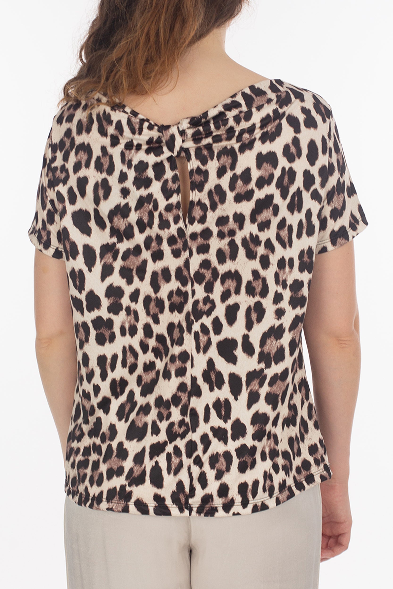 Leo blouses with waterfall neckline