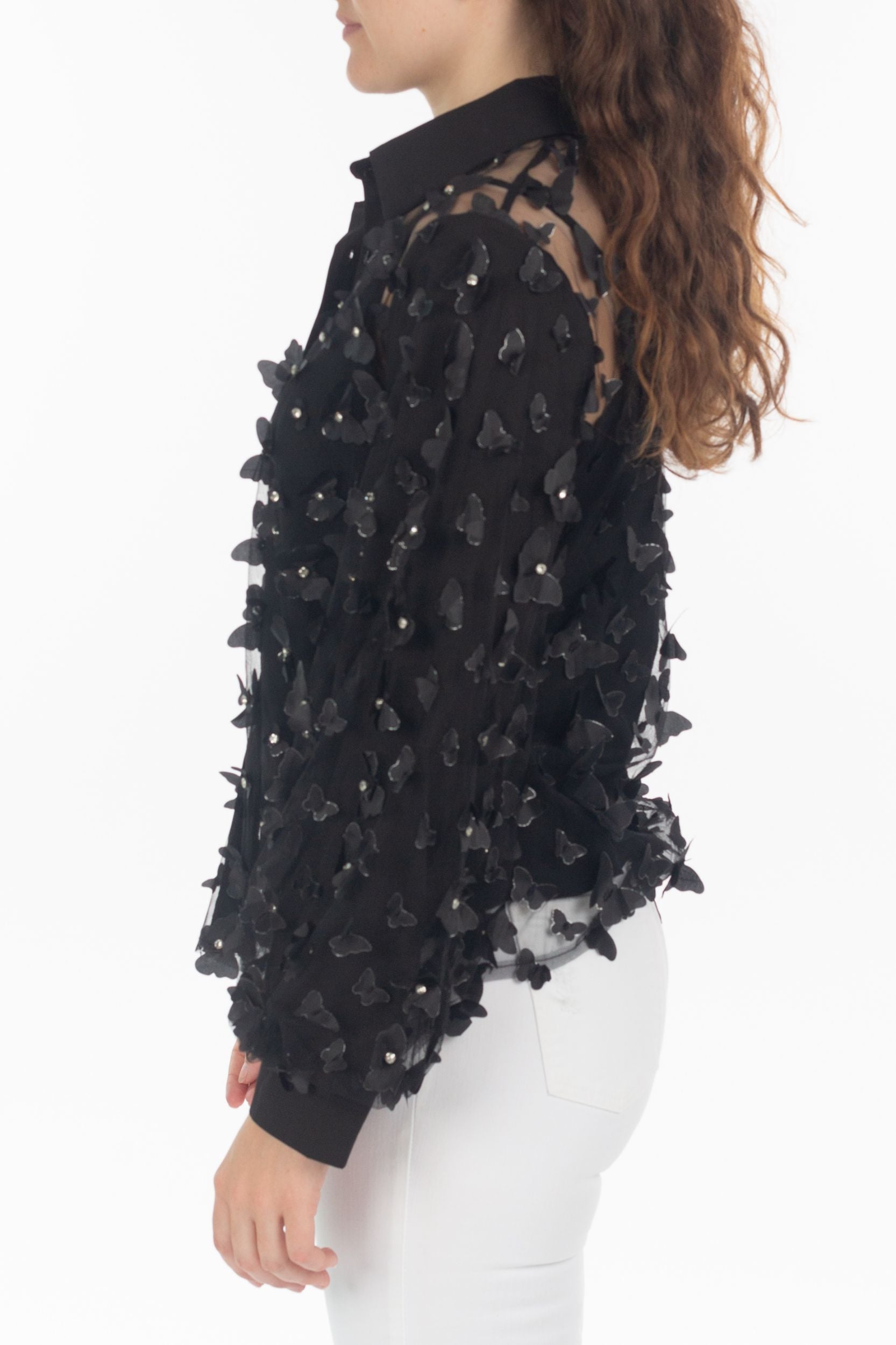 Blouse avec Papillons 3D