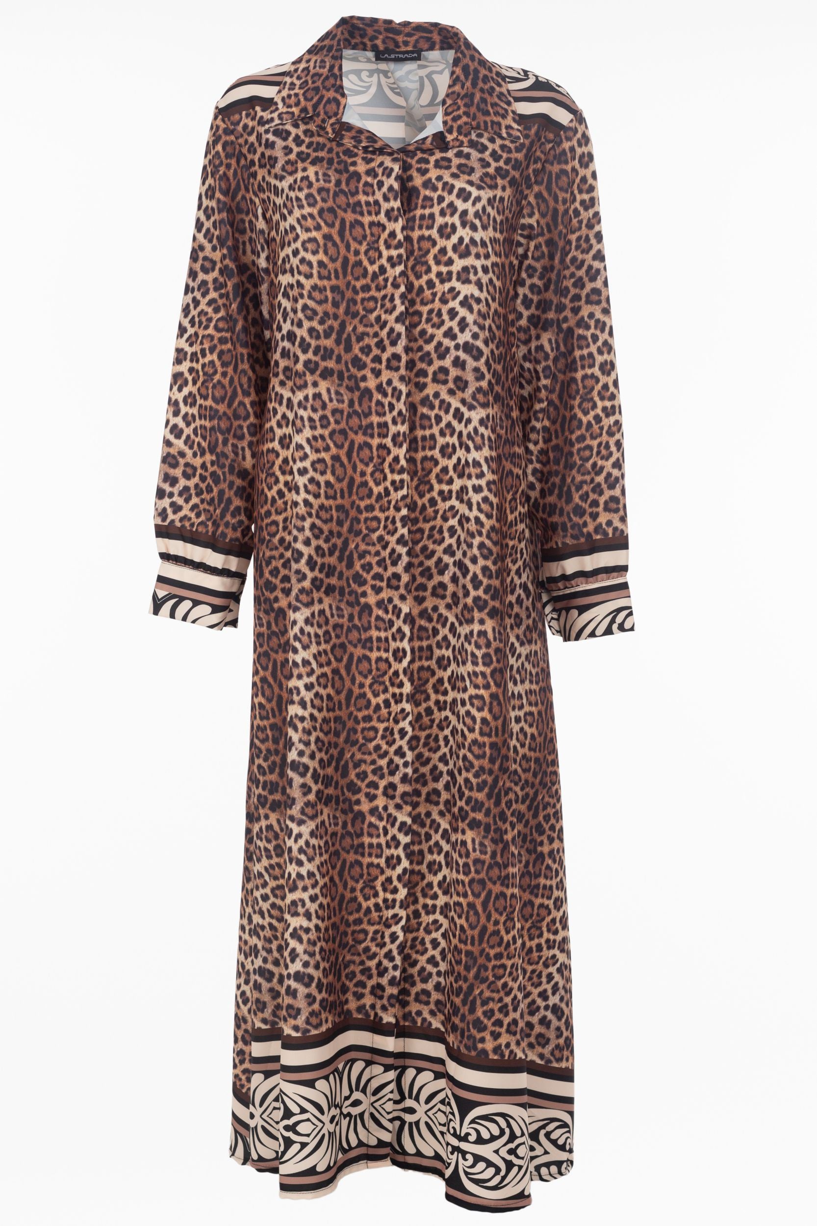 Maxi-robe avec Motif léopard