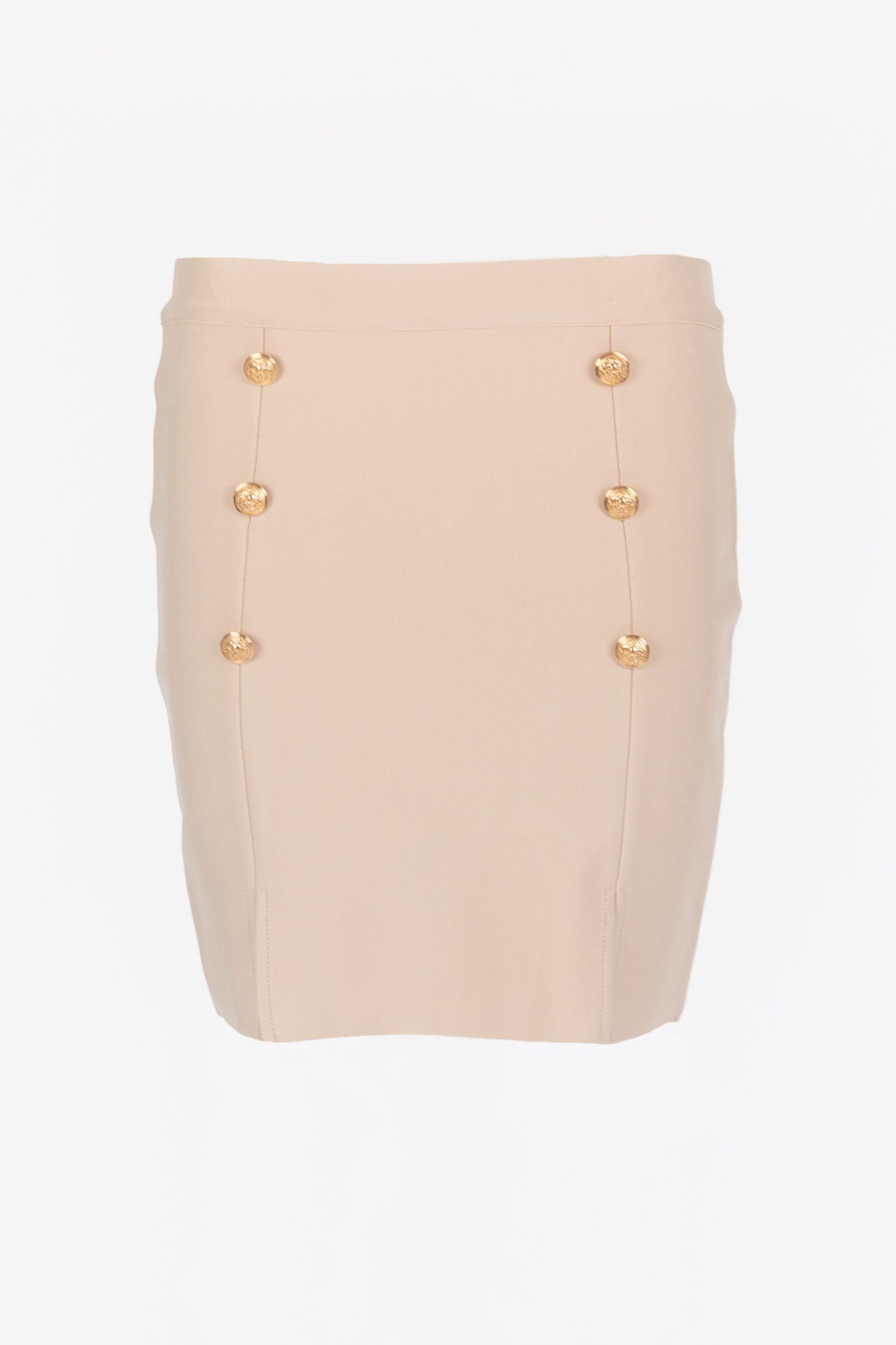 Mini skirt with golden buttons