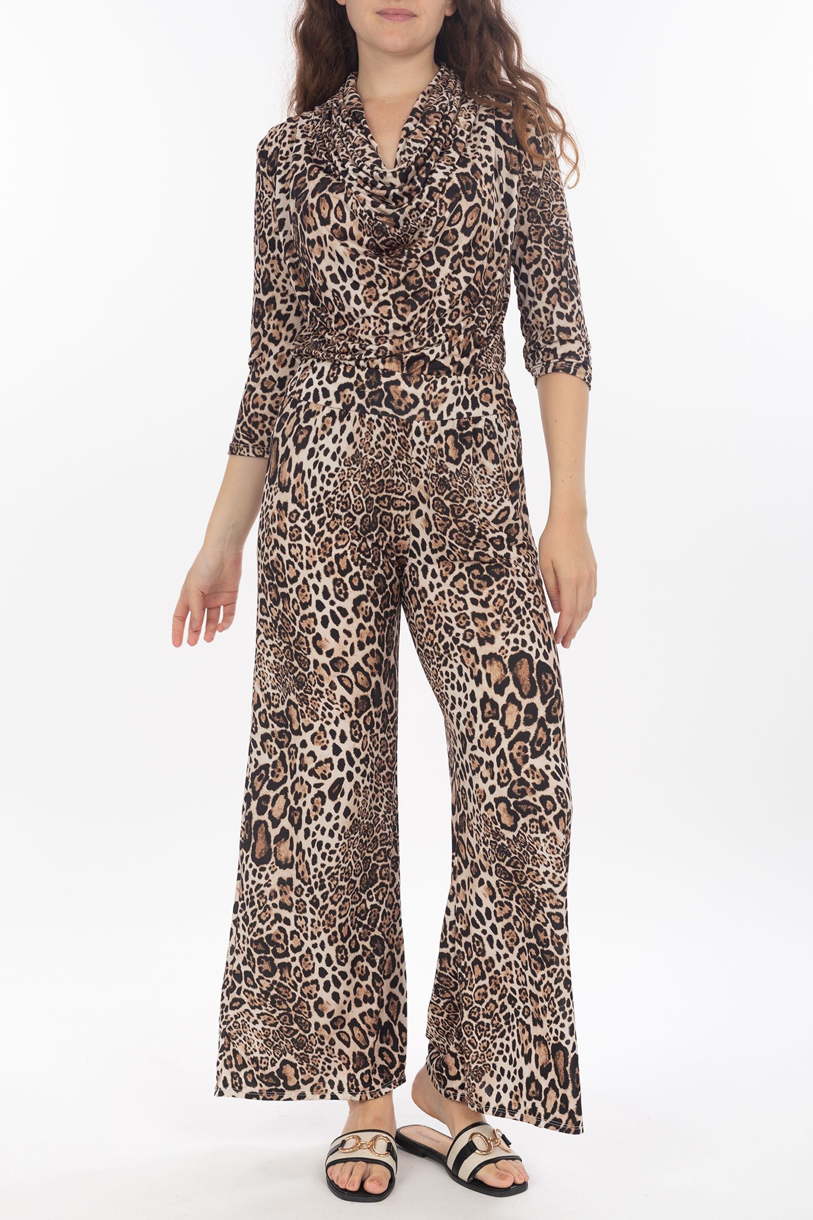 Pantalon de palazzo avec Jaguar-Motif