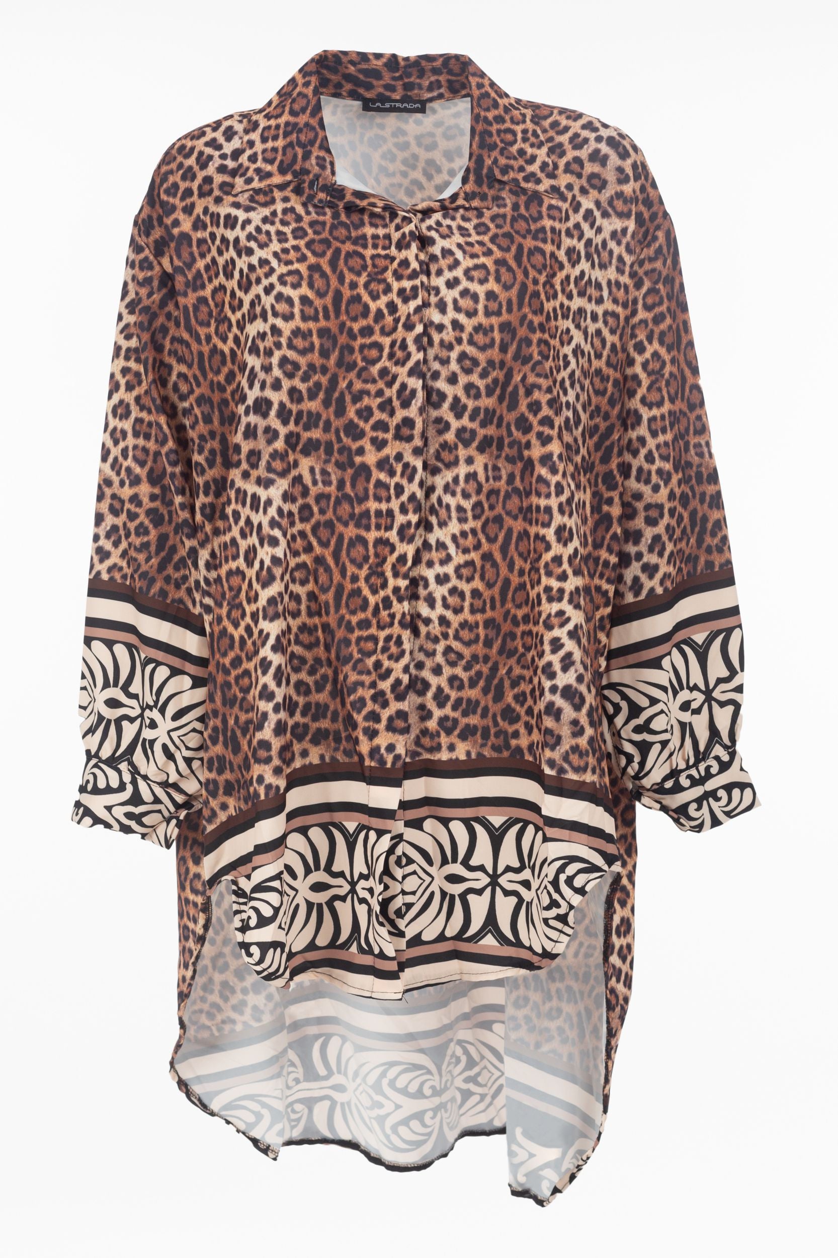 Long blouse with Leo pattern