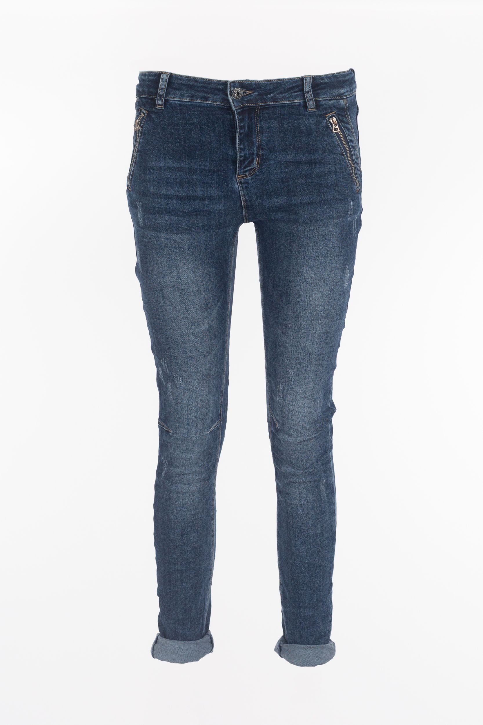 Jeans met ritszakken