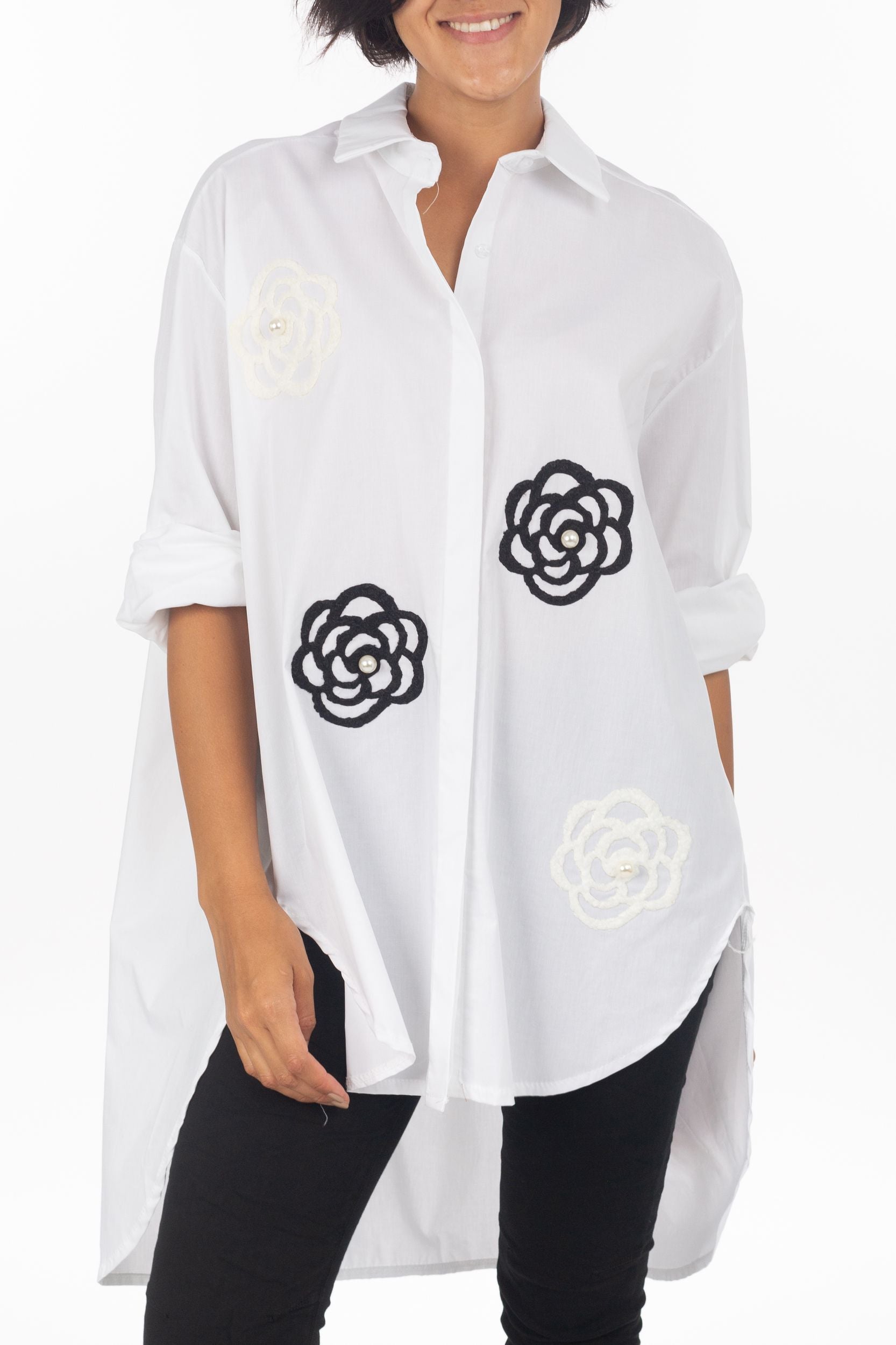 Blusa a camicia "Fiore"