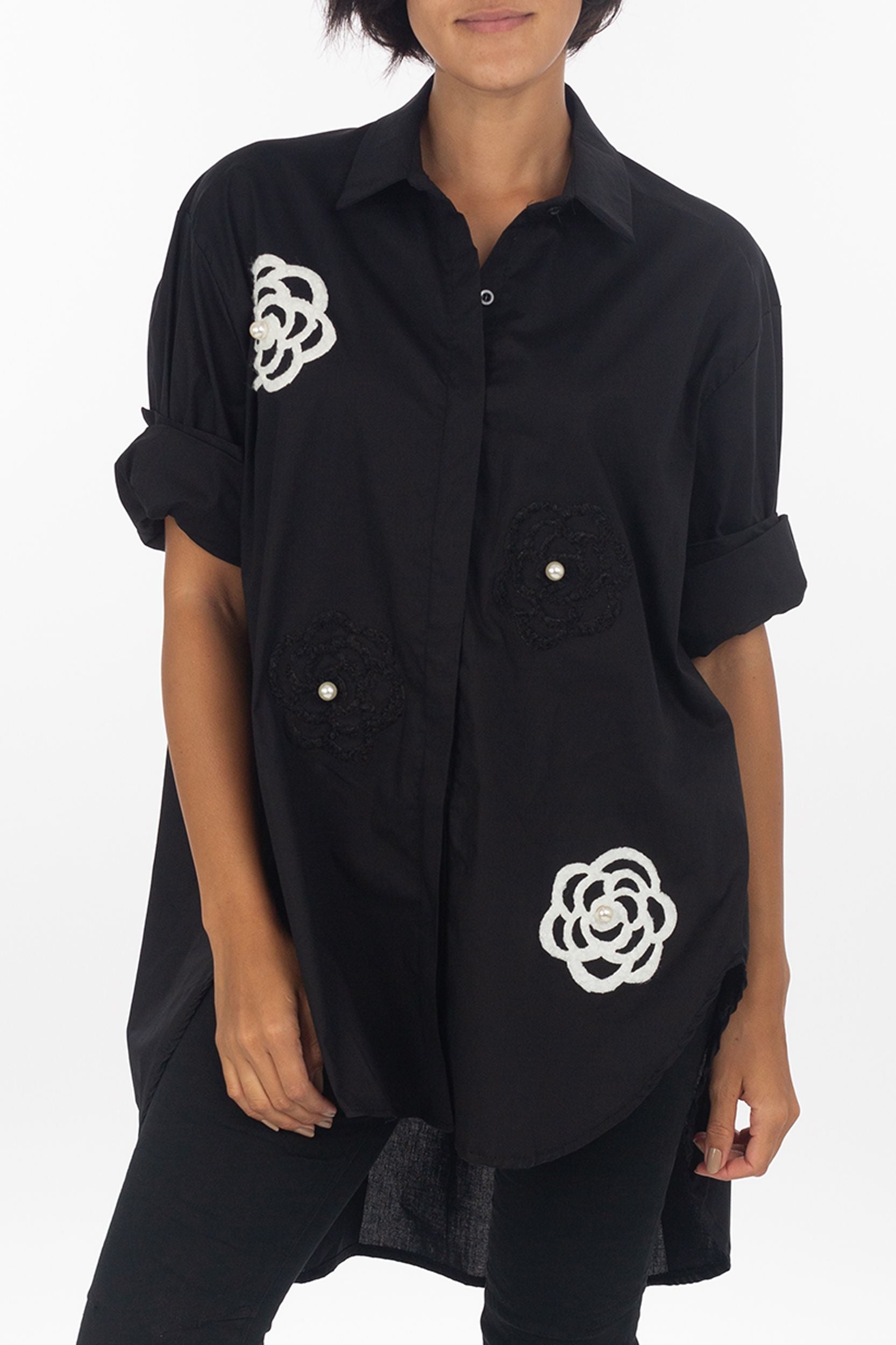 Blusa a camicia "Fiore"