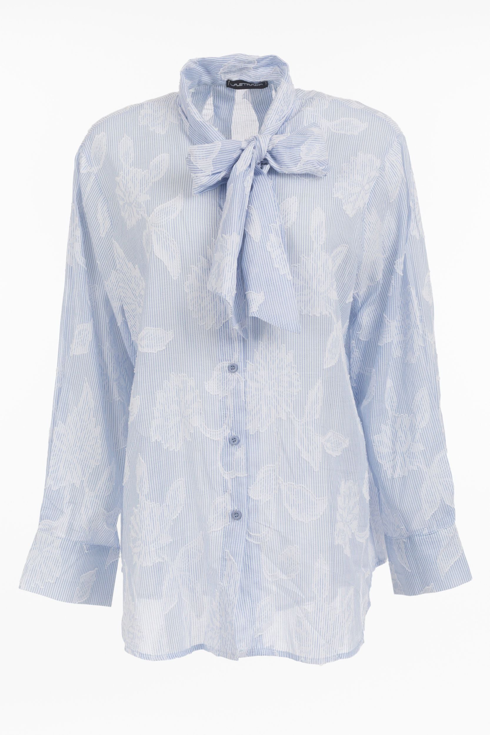 Floral shirt blouse with binding detail