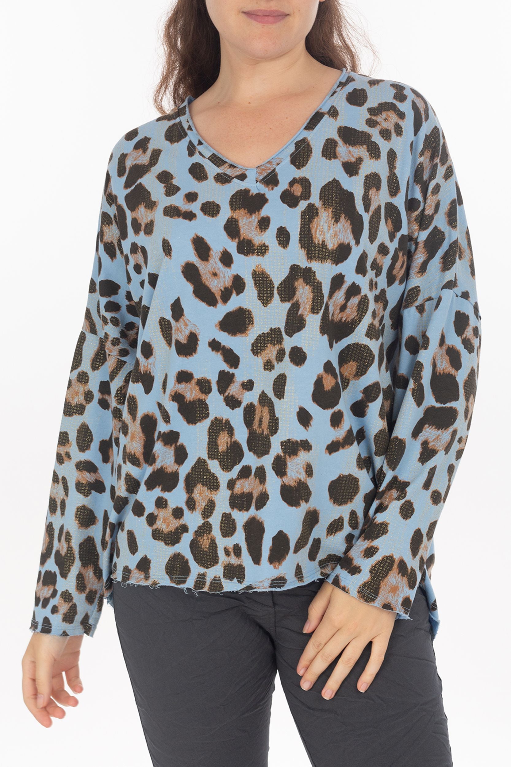 Sweatshirt mit Leo-Print