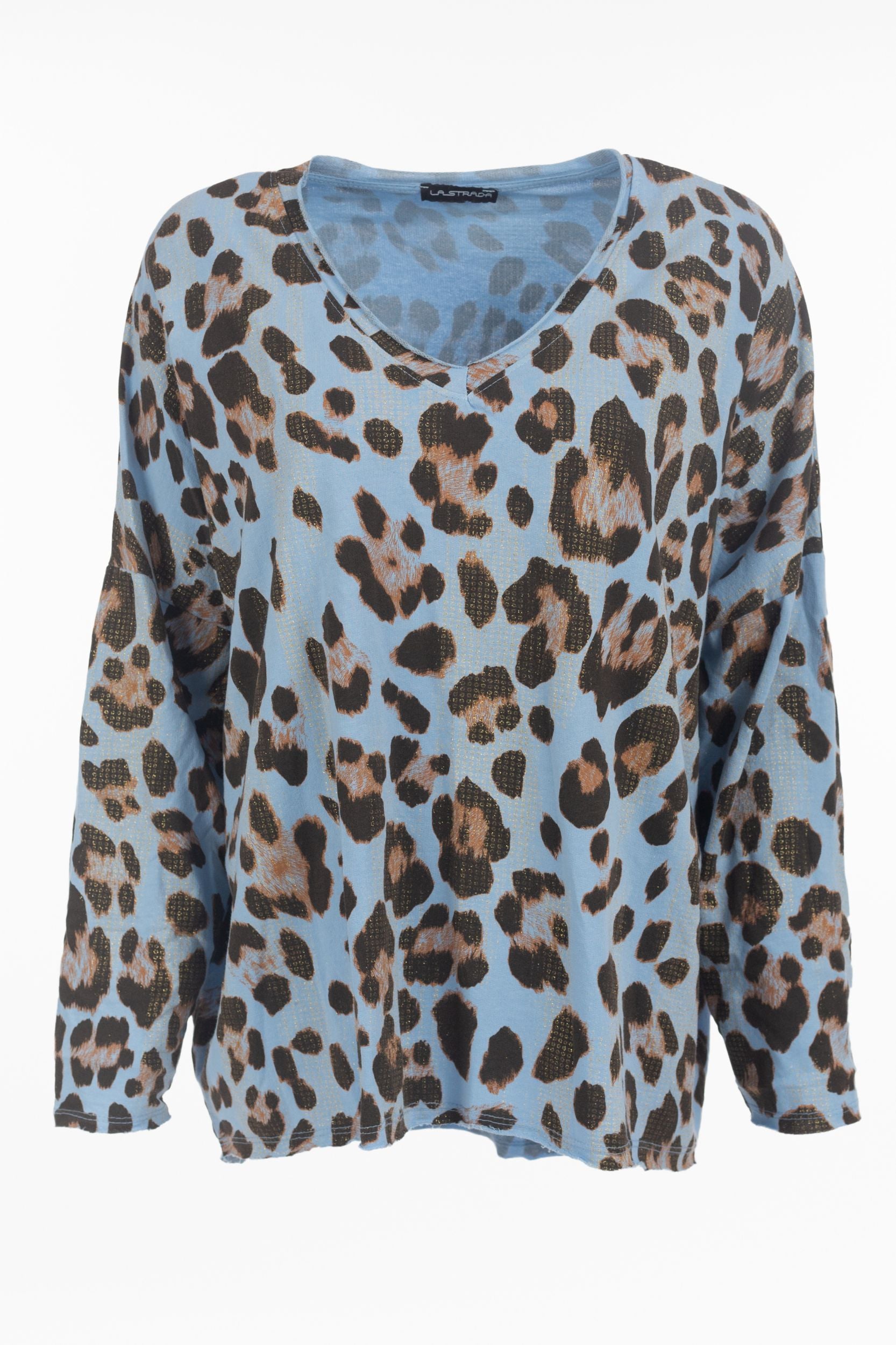 Sweatshirt with Leo-Print