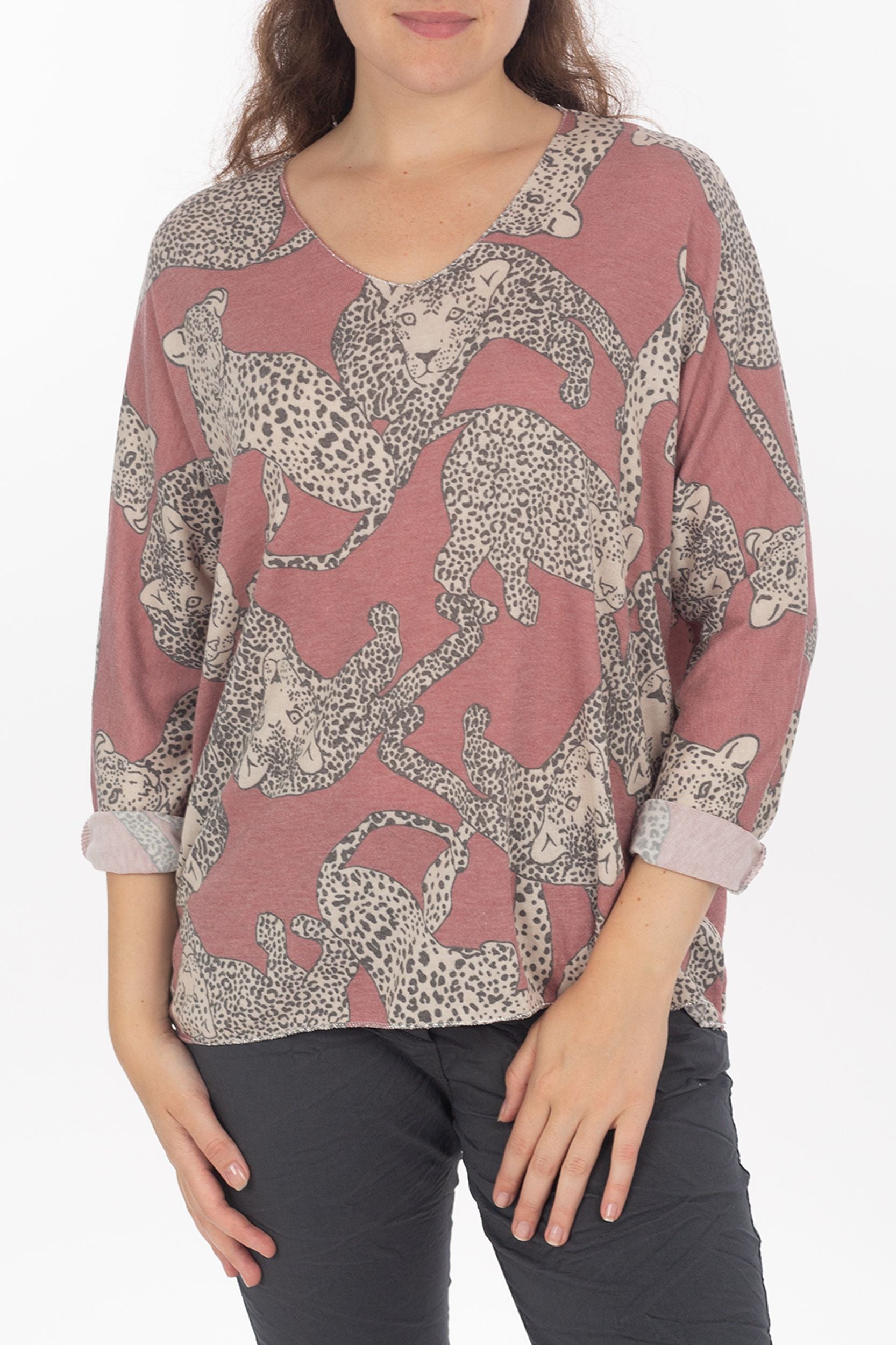 Longsleeve con pattern jaguar