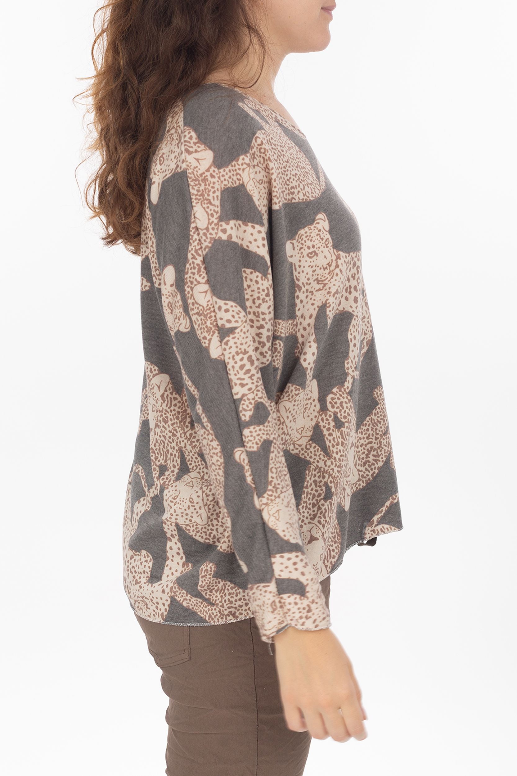 Longsleeve con pattern jaguar