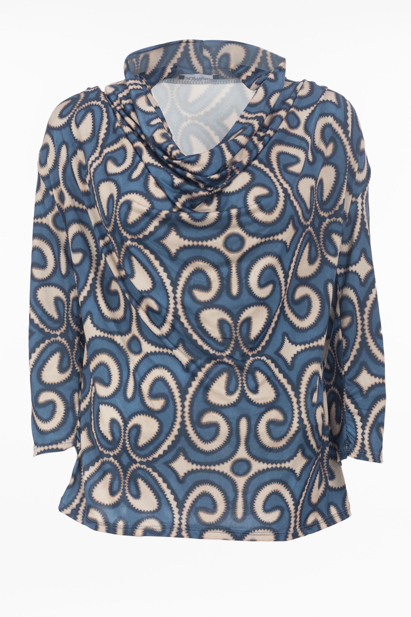 Blouse with an abstract pattern