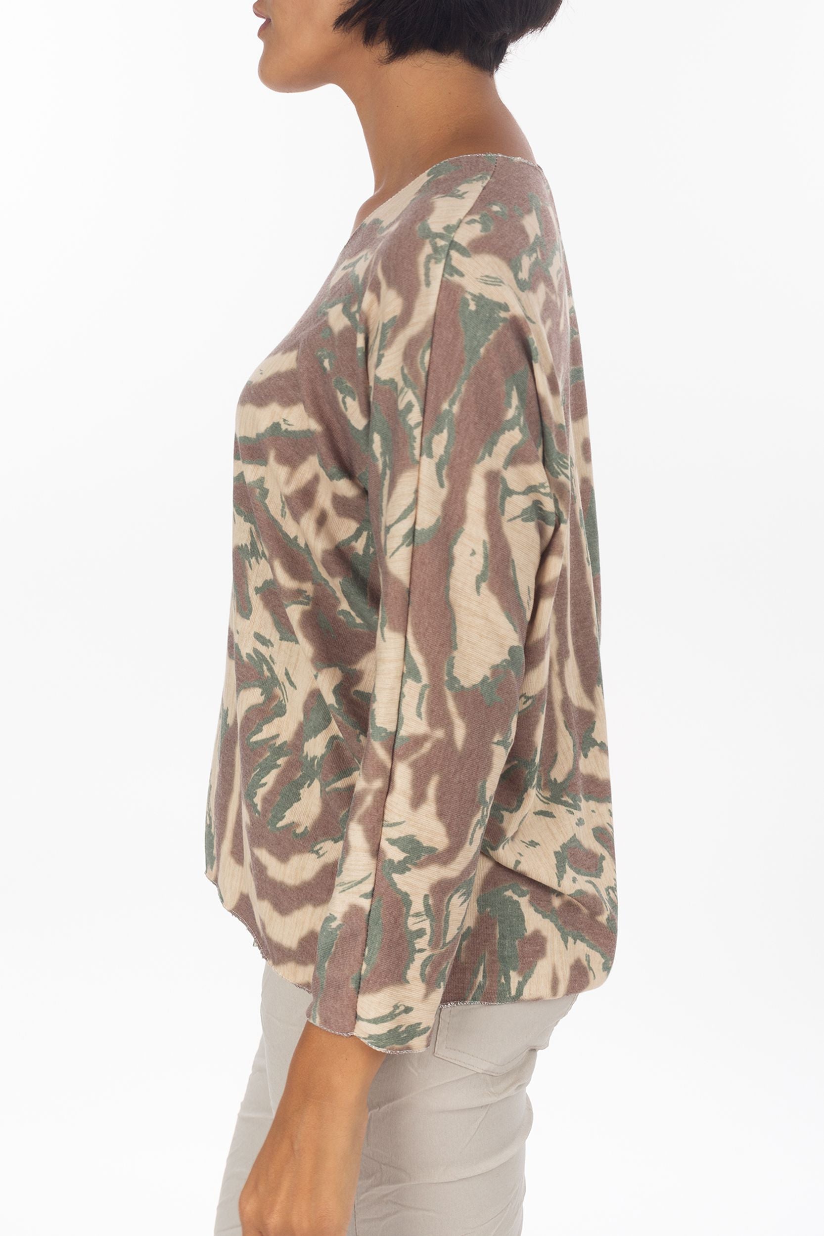 Longsleeve mit Camouflage-Muster