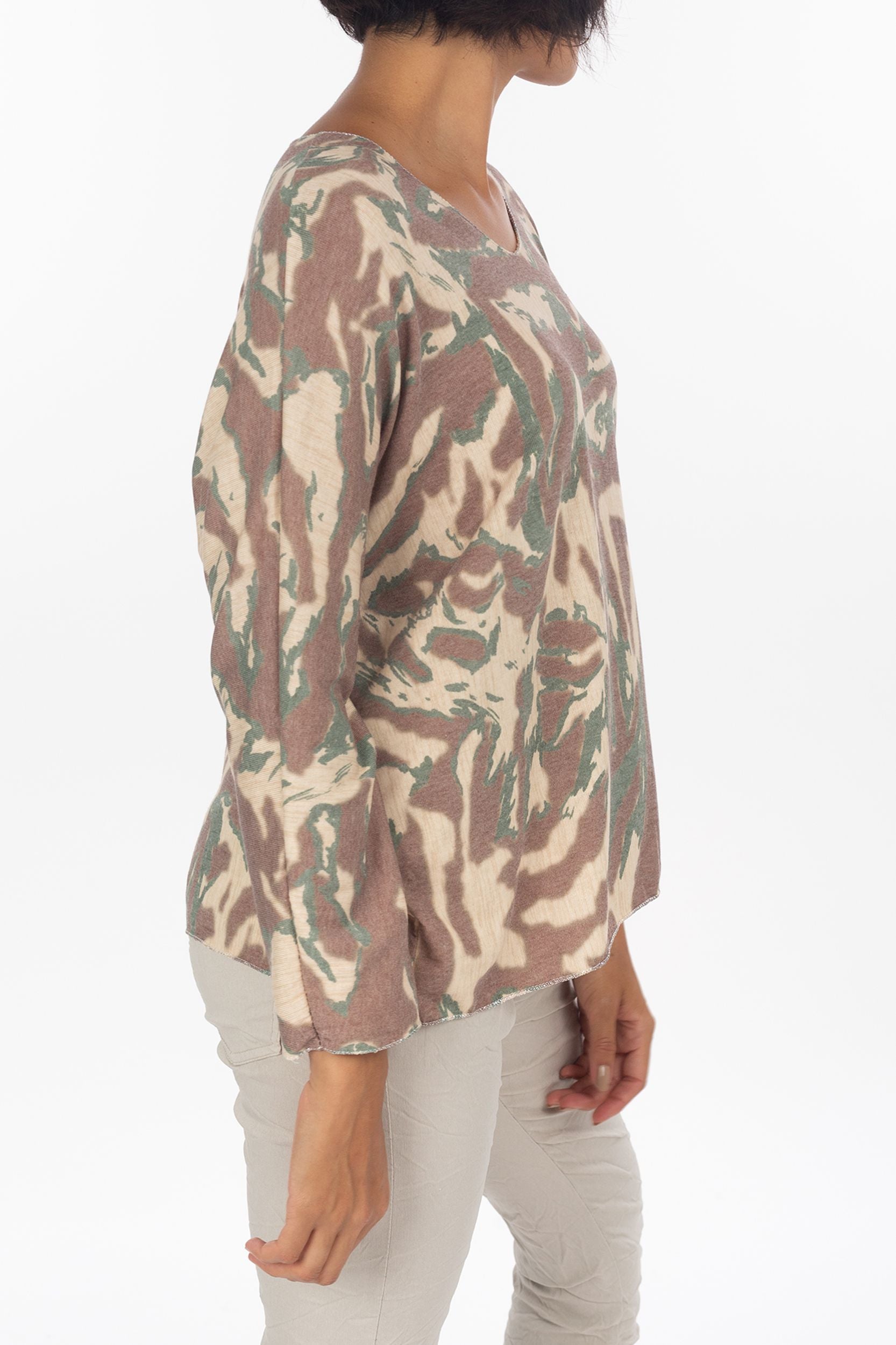 Longsleeve mit Camouflage-Muster