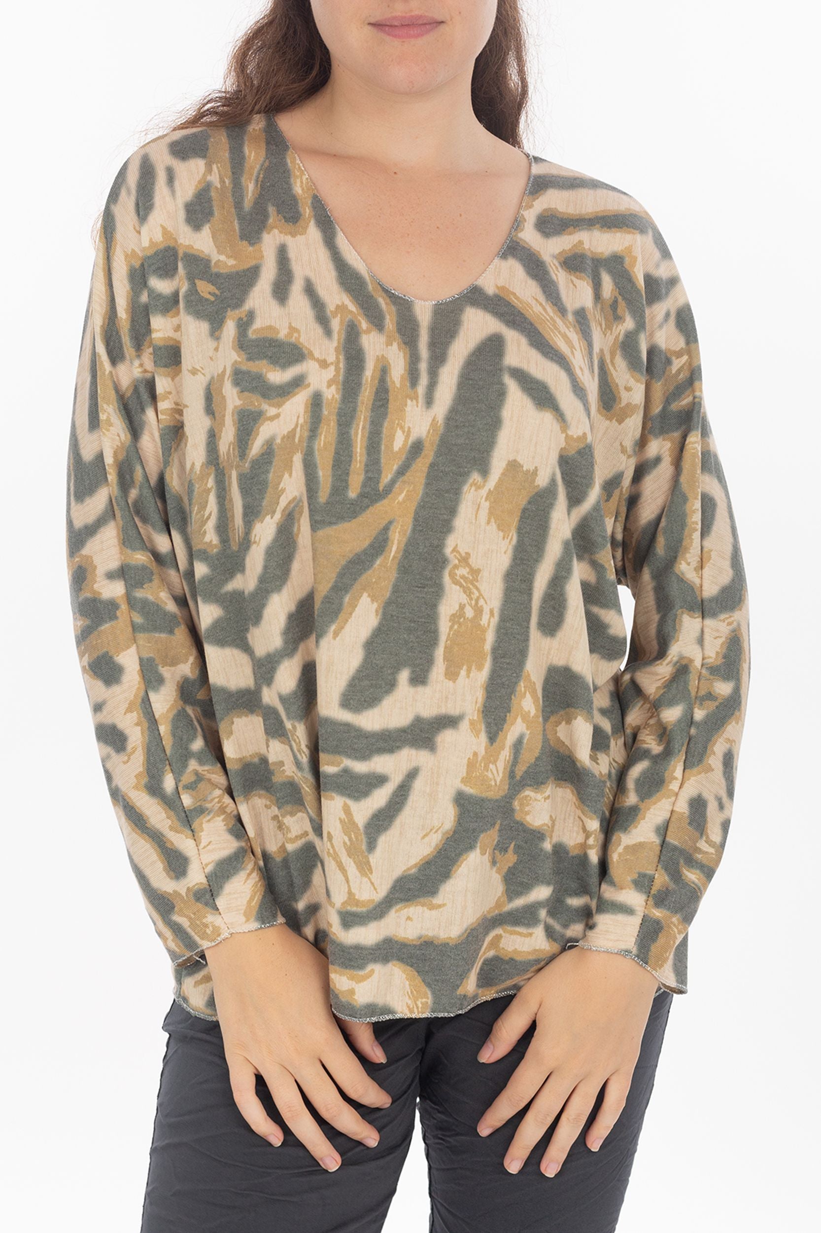 Longsleeve mit Camouflage-Muster