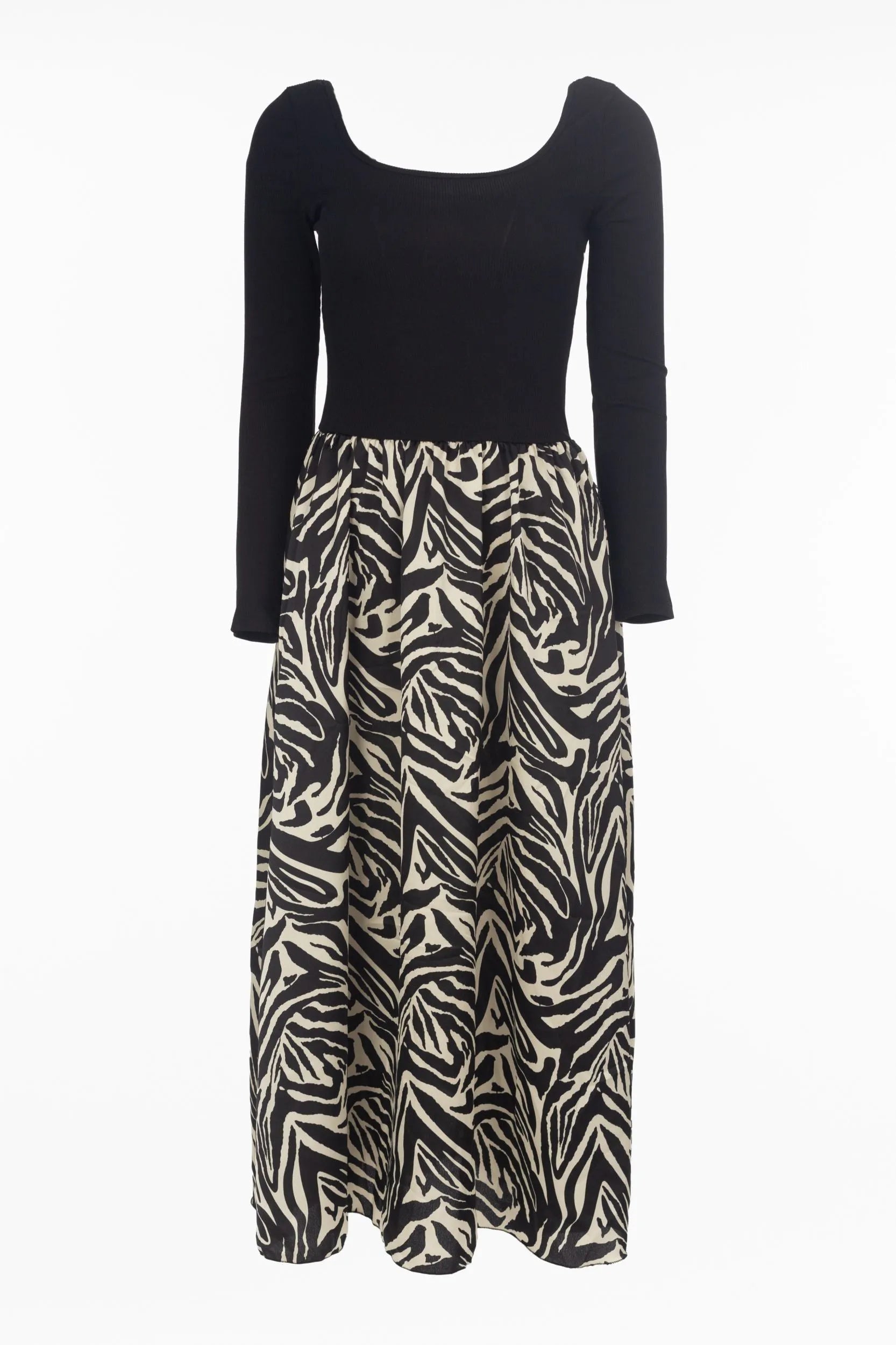 Maxikleid with zebra pattern