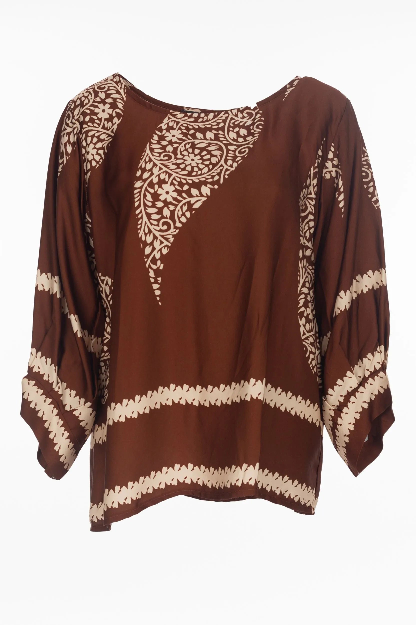 Blouse avec Grand paisley Motif