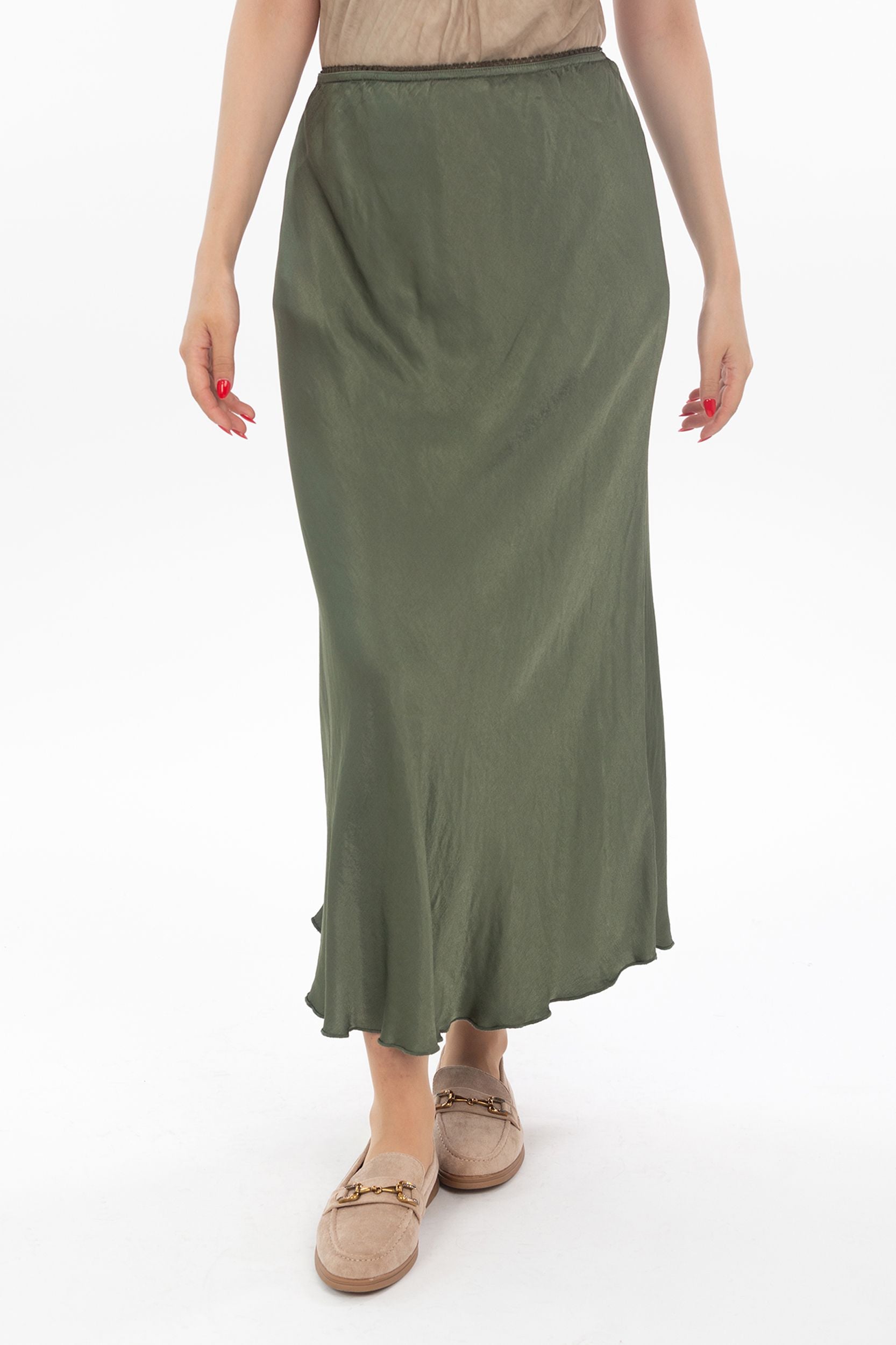 Maxi-jupe De viskose-manz-satin