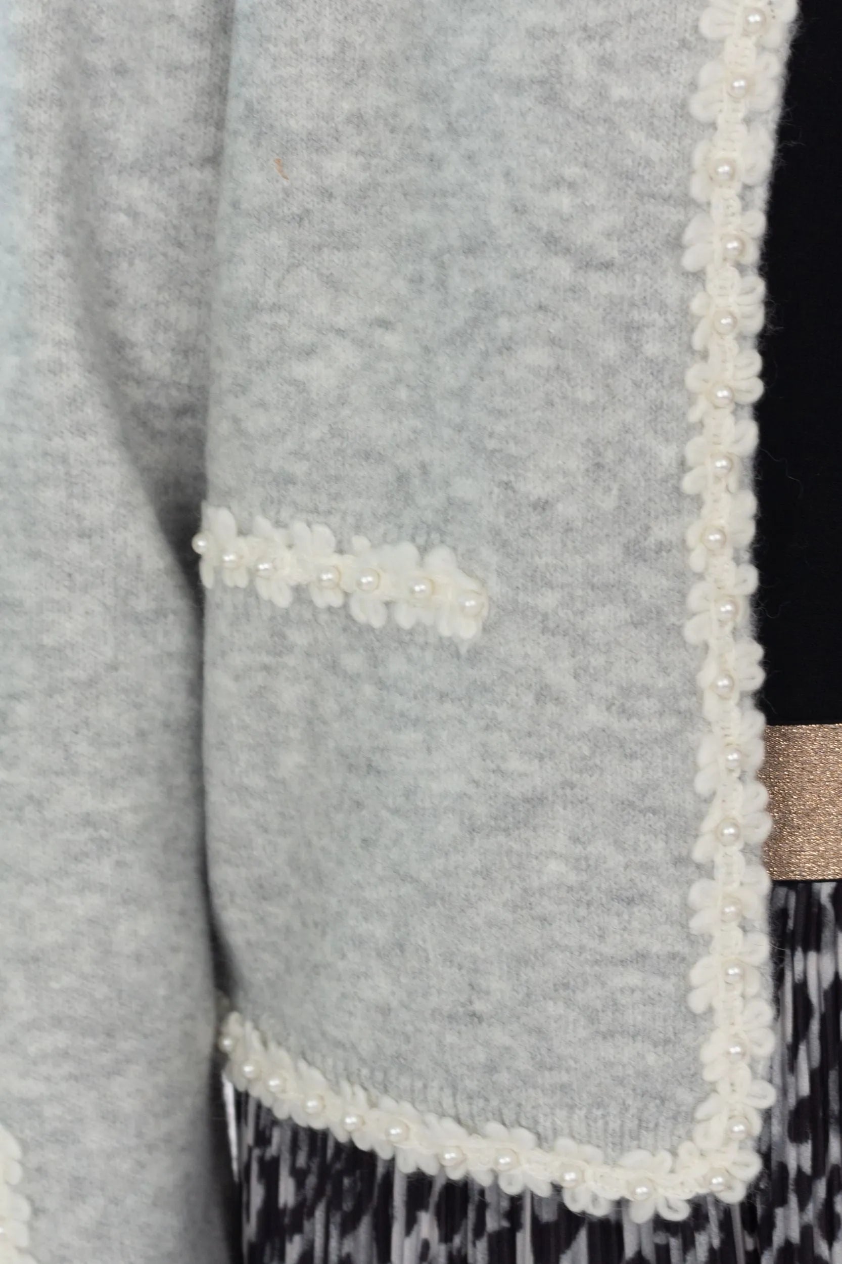 Cardigan mit Perlen-Details