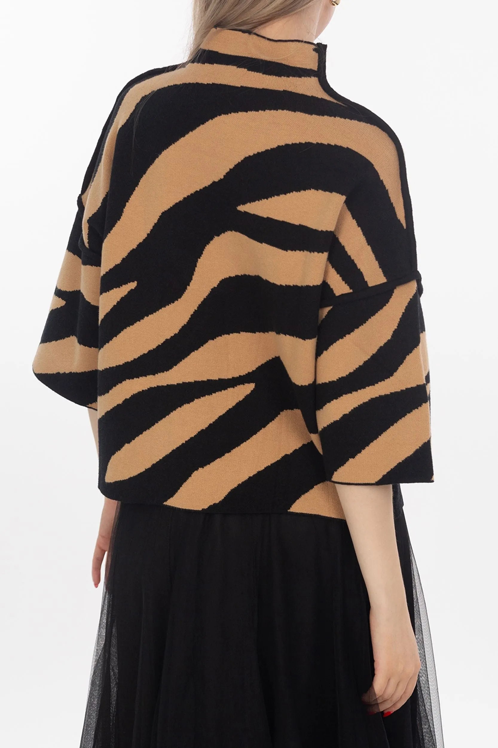 Pullover mit Zebra-Muster