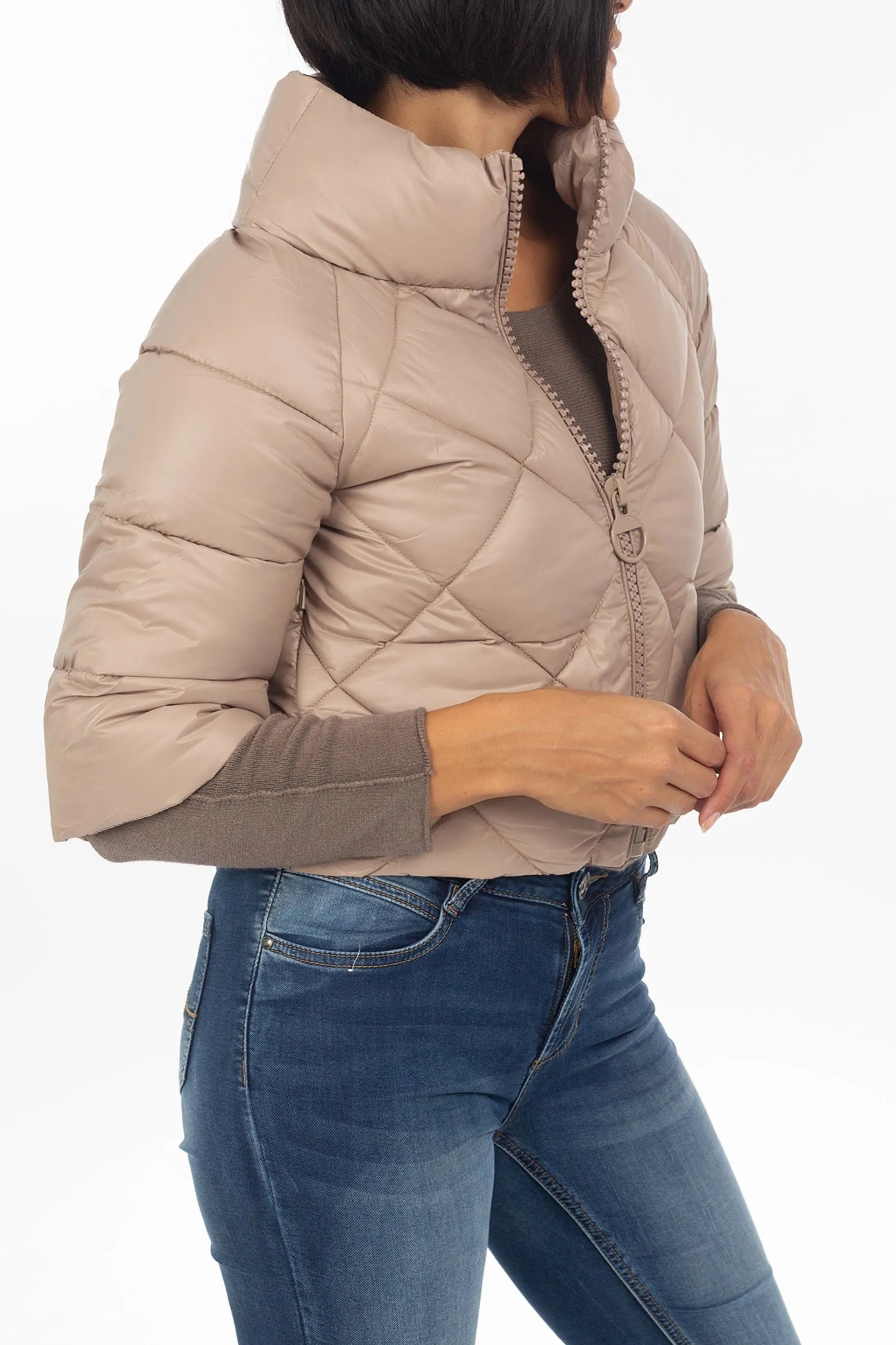 Steppjacke mit kurzem Arm