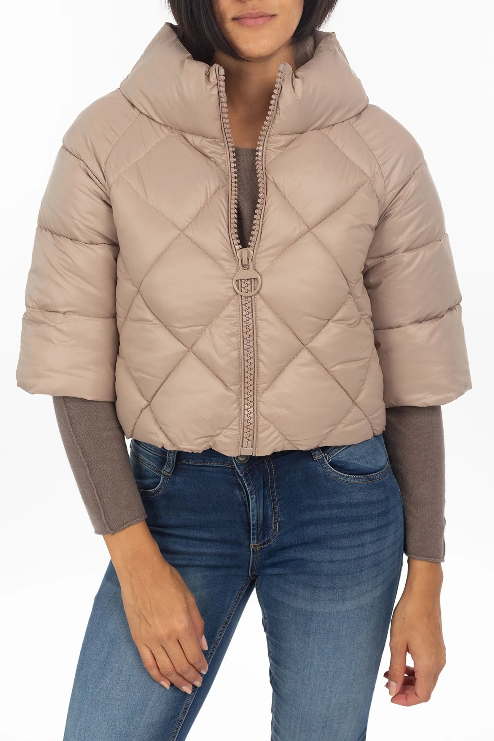 Steppjacke mit kurzem Arm