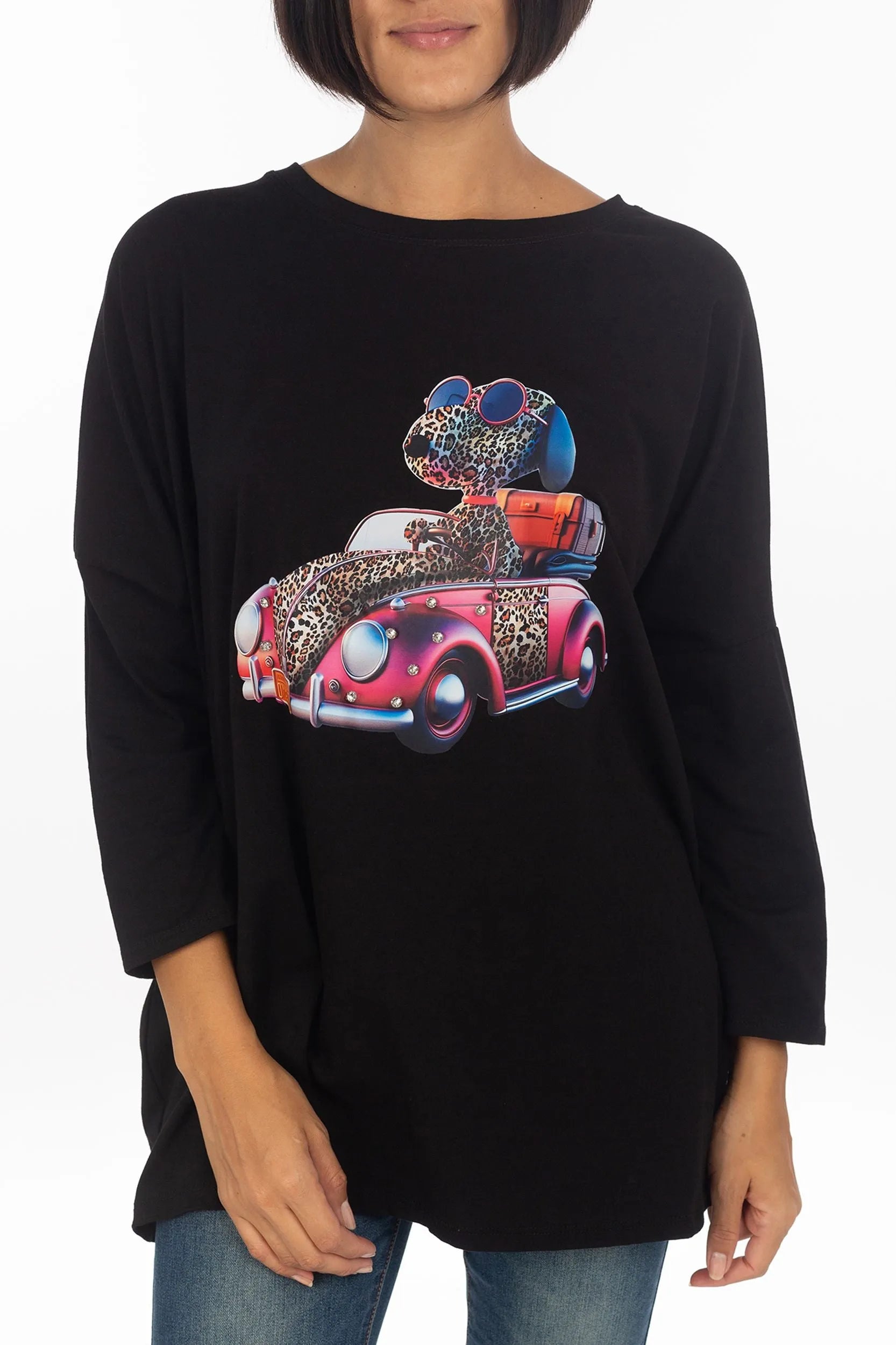 Sweatshirt mit Snoopy Print