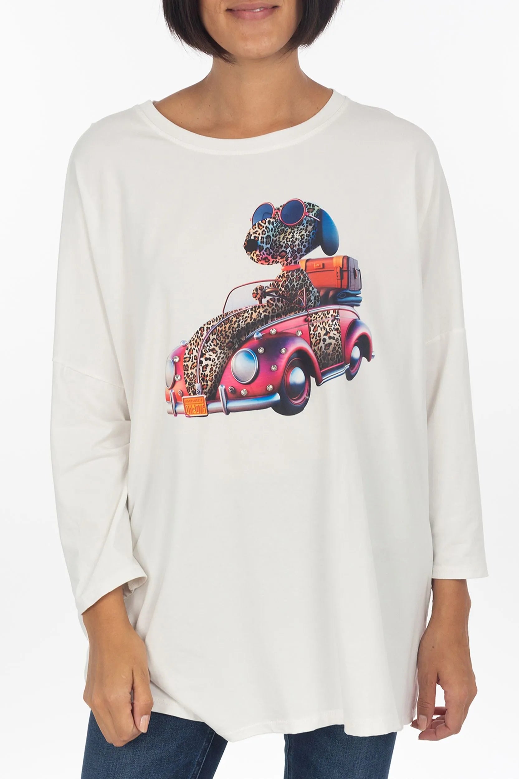 Sweatshirt with Snoopy Print