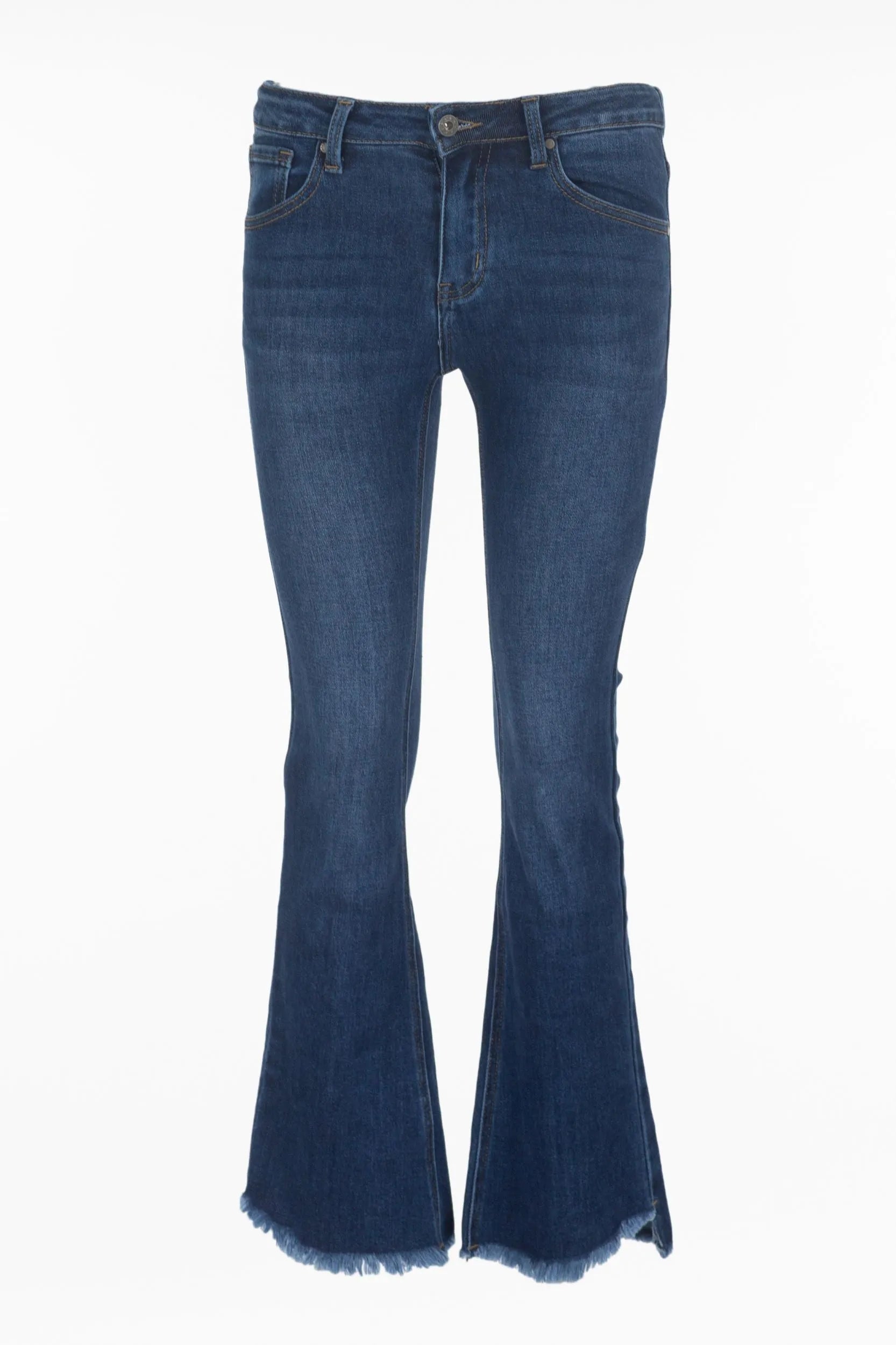 Wijd uitlopende skinny jeans