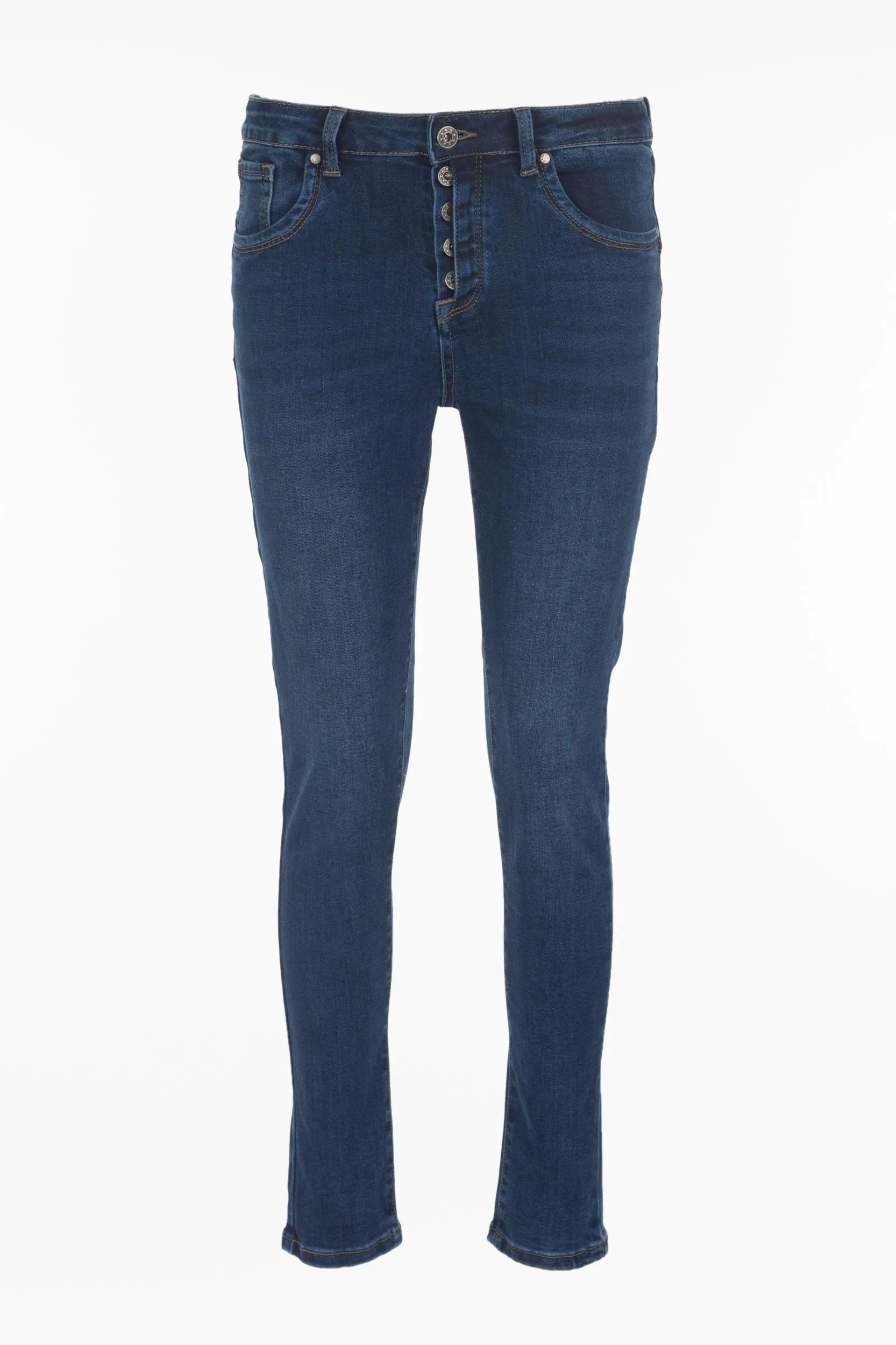 Skinny Jeans mit Button-Fly