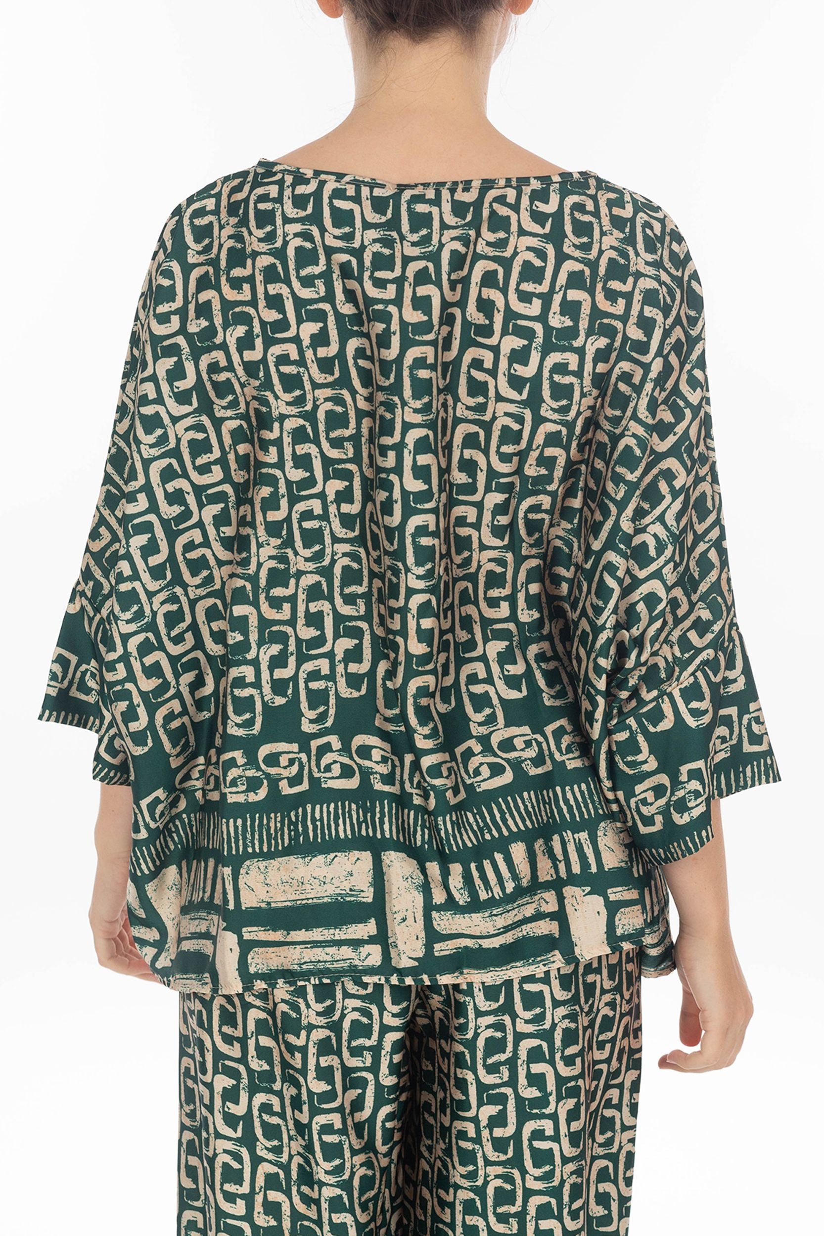 Blouses met all-over print