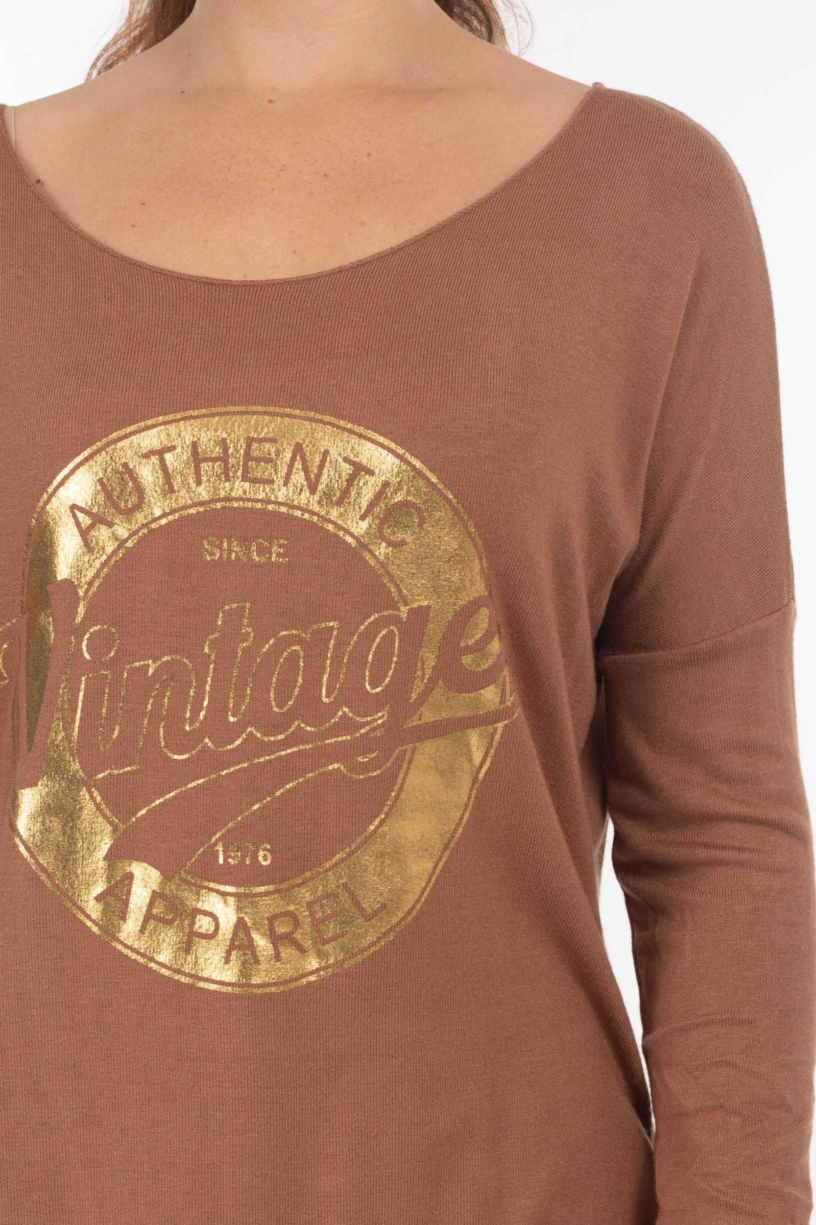 Longsleeve met een gouden print