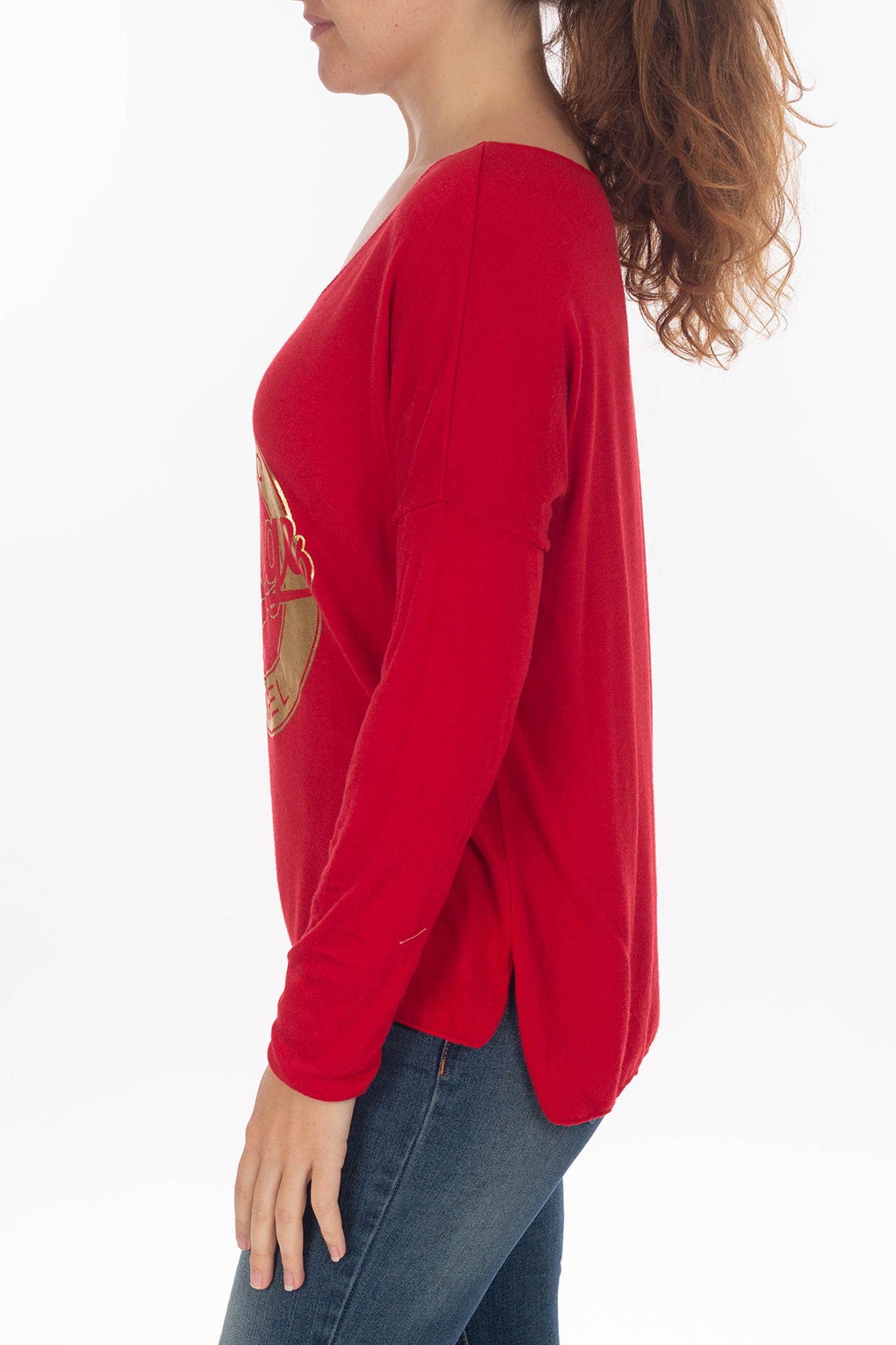 Longsleeve met een gouden print