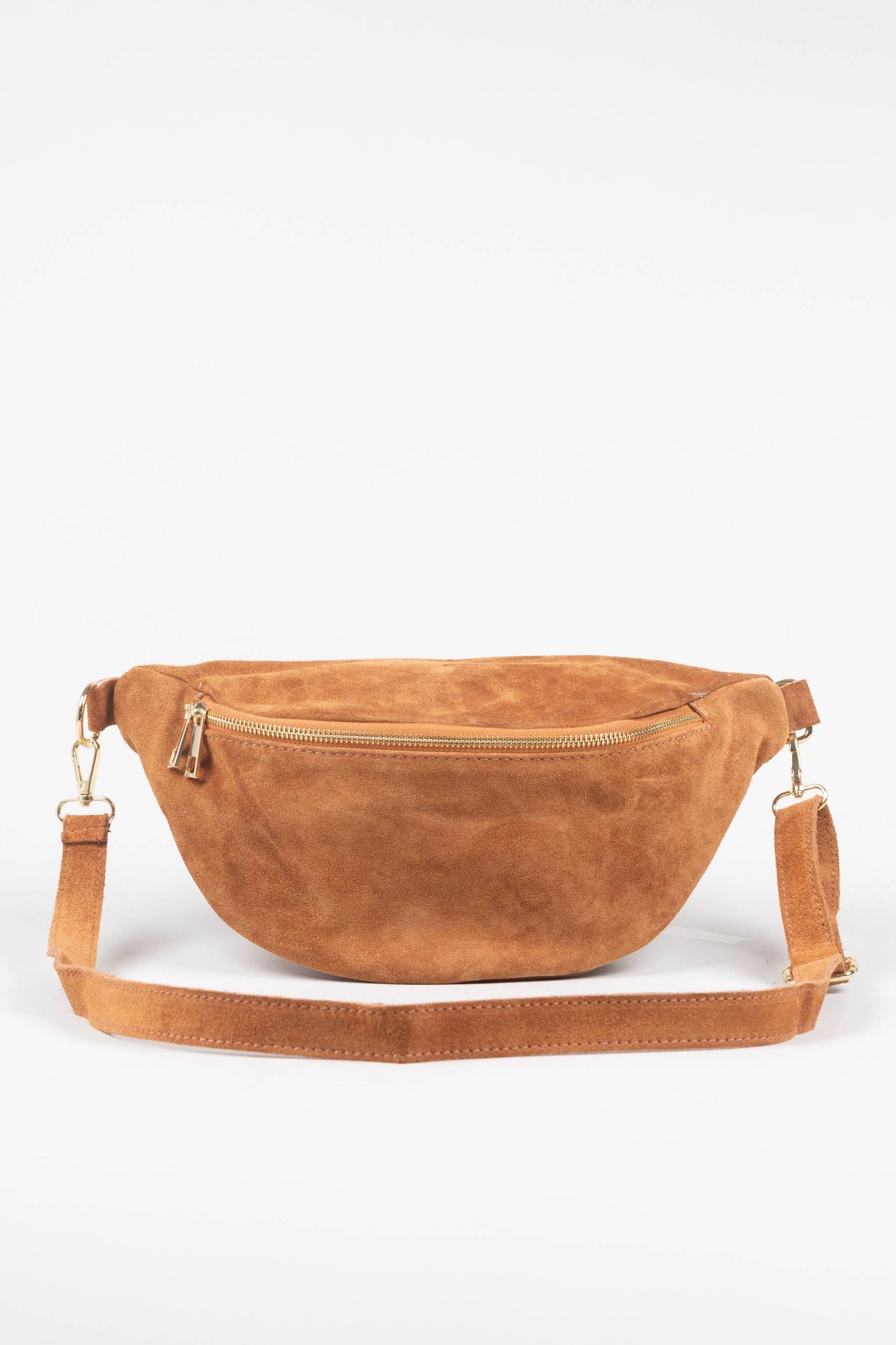 Suede crossbody bag