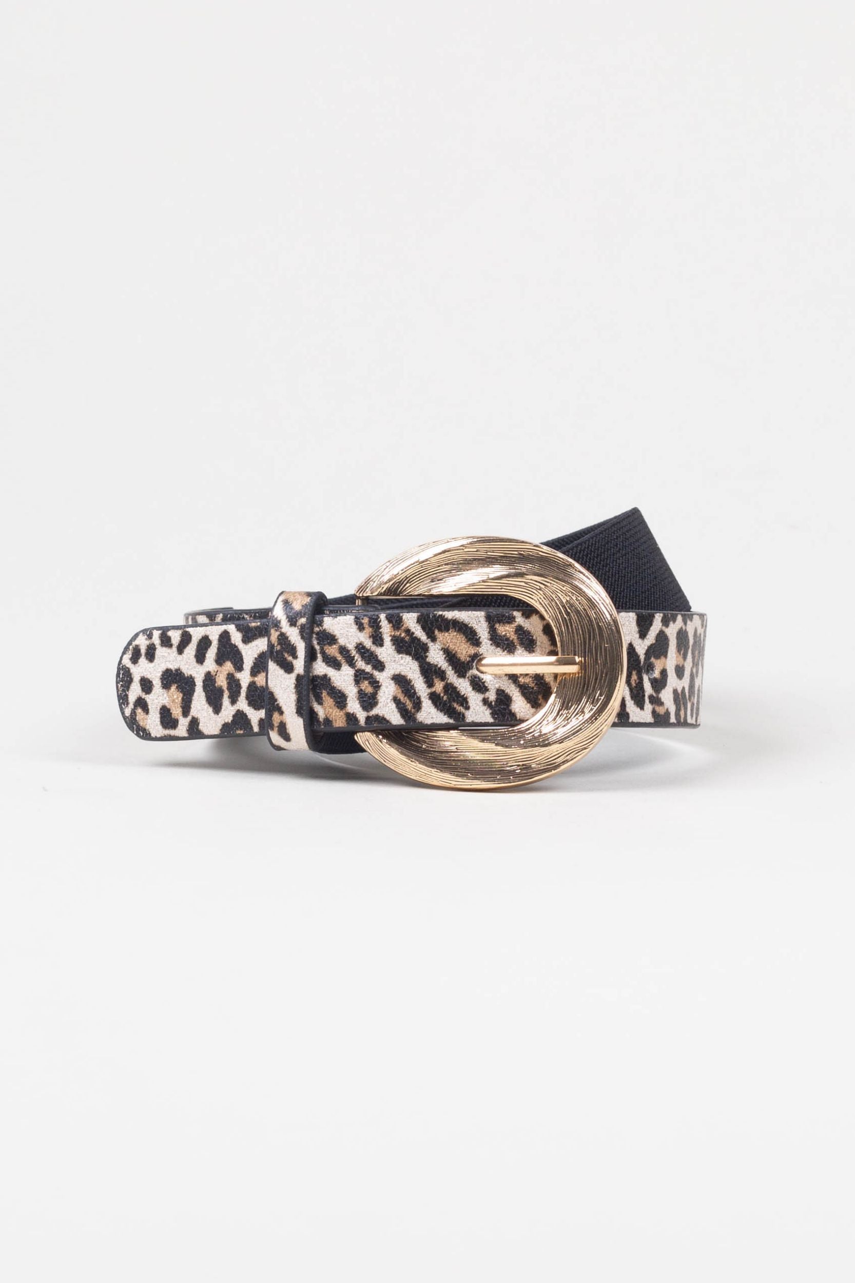 Thin belt with animal pattern