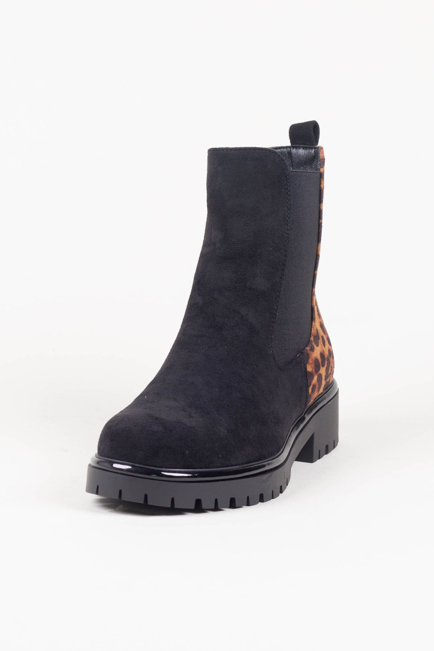 Chelsea Boots mit Leo-Muster