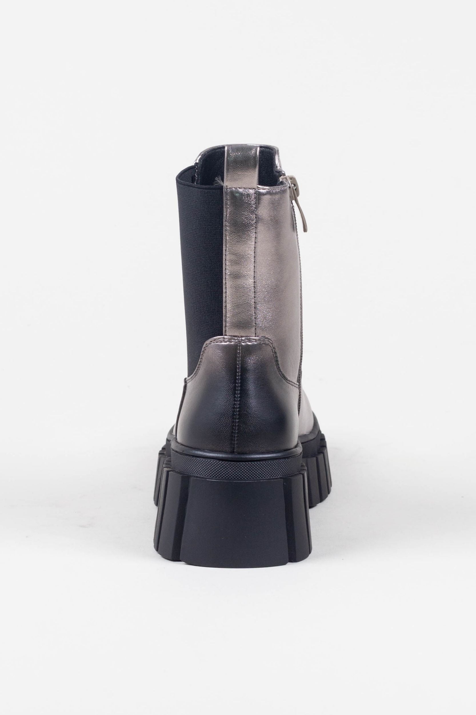 Silberne Chelsea Boots