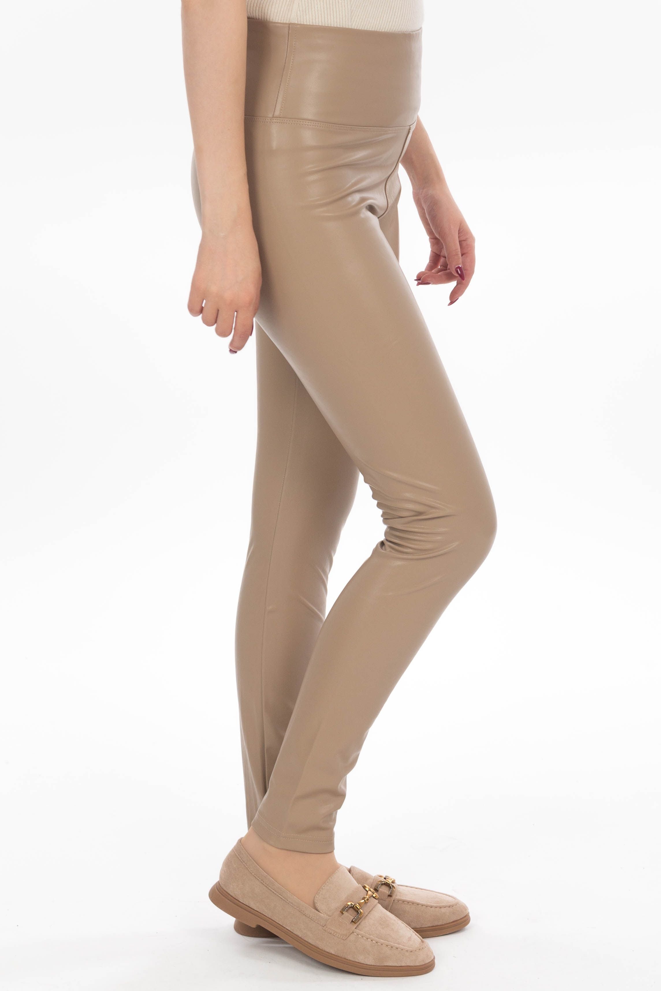 Beige Zara Simili Cuir Zara Pantalon Pantalon Legging Legging Cuir