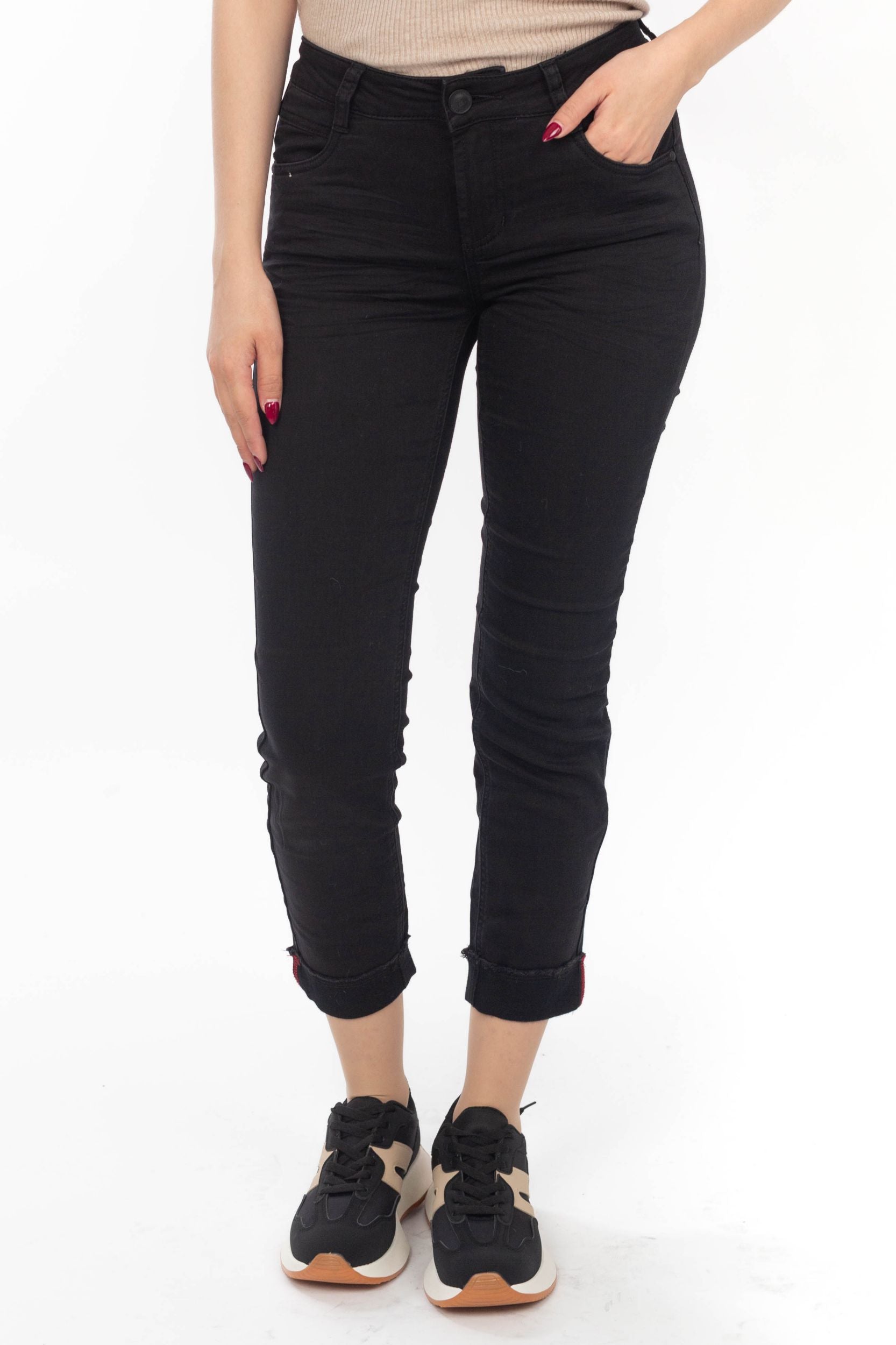 Schwarze Jeans "Gianna"