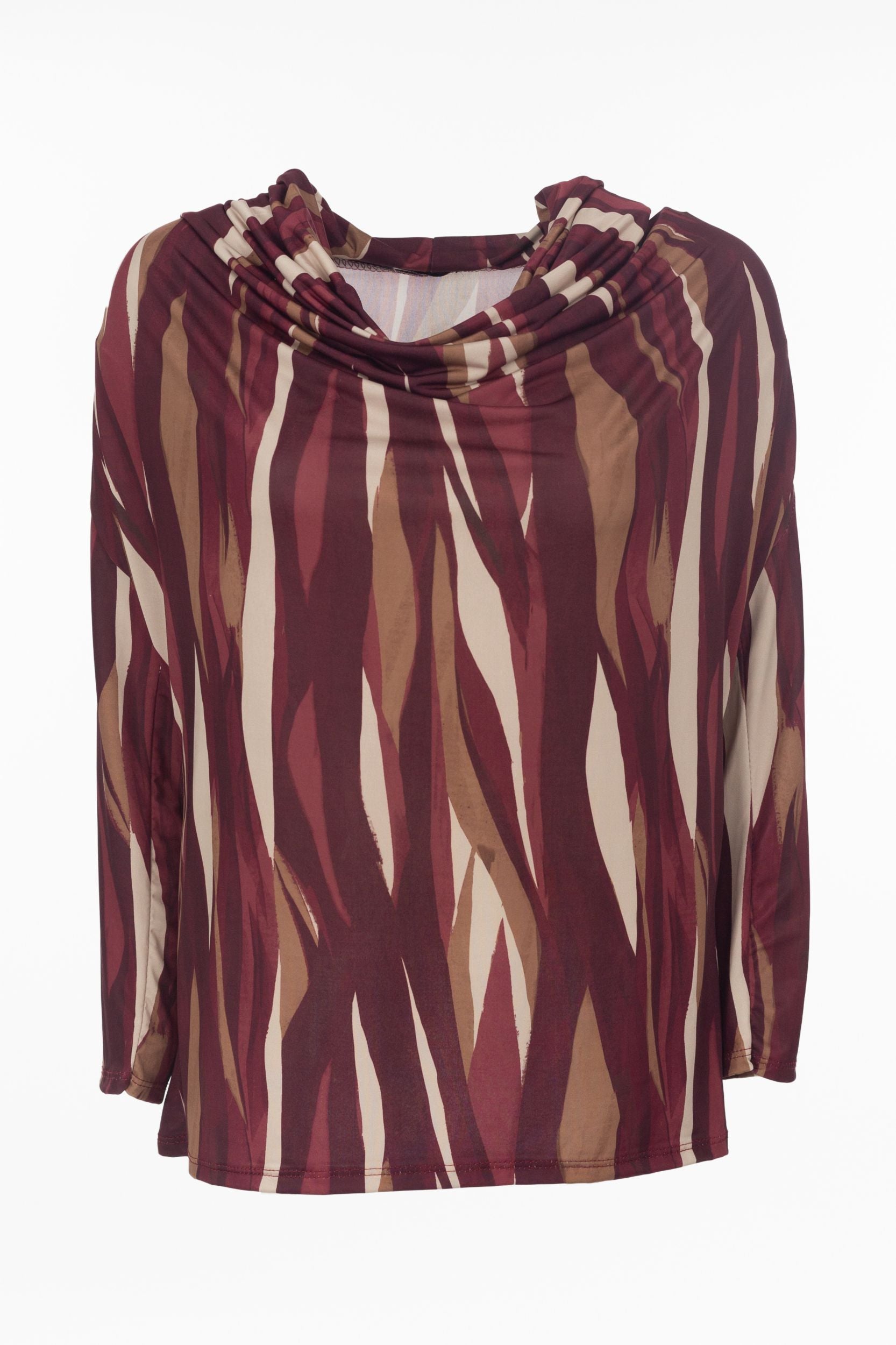 Blouse with a graphic pattern