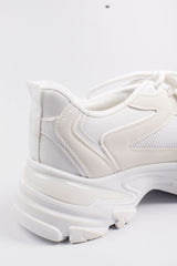 Weiße Sneakers mit Strass
