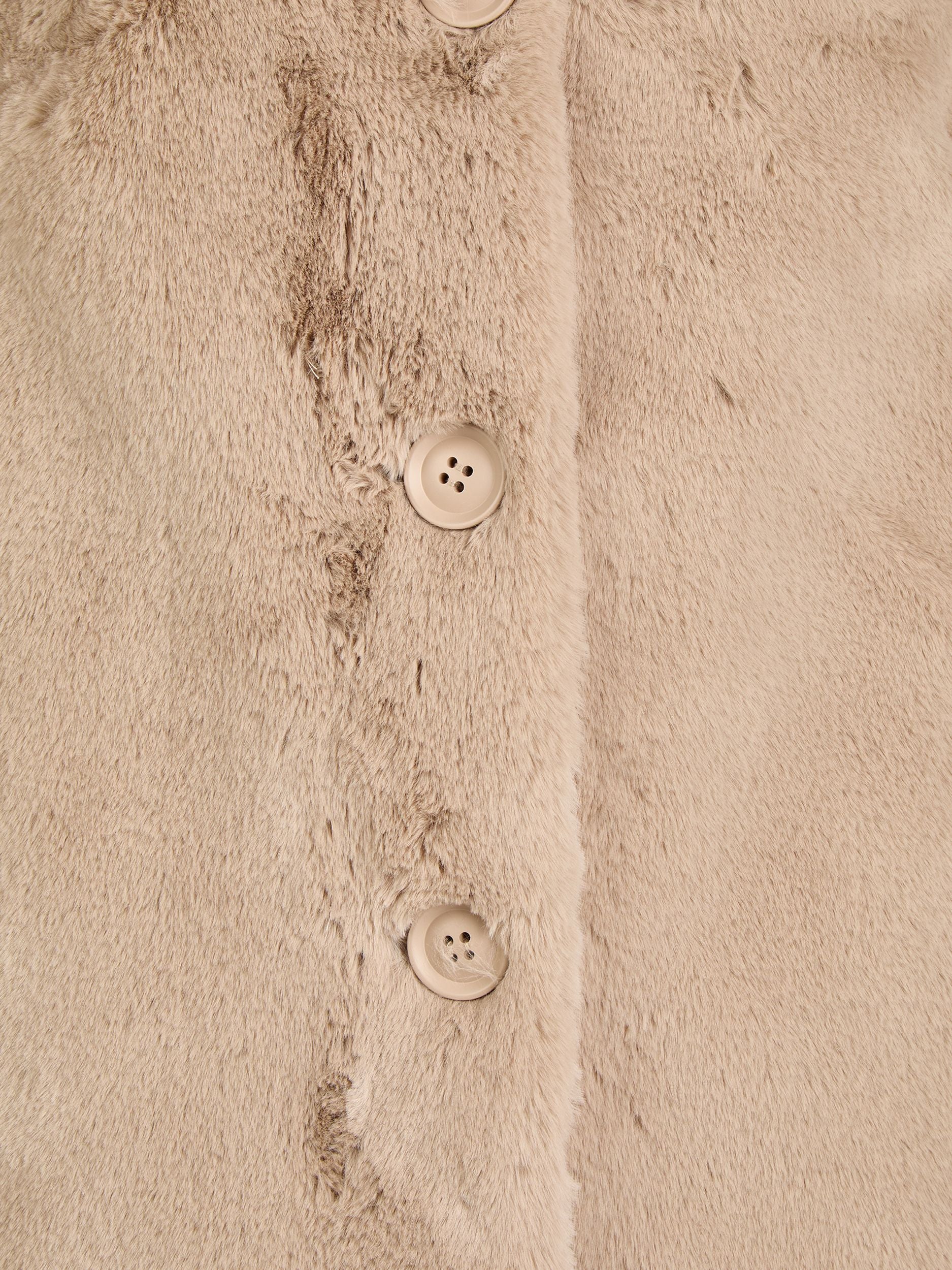 Mantel in Kunstfell-Optik