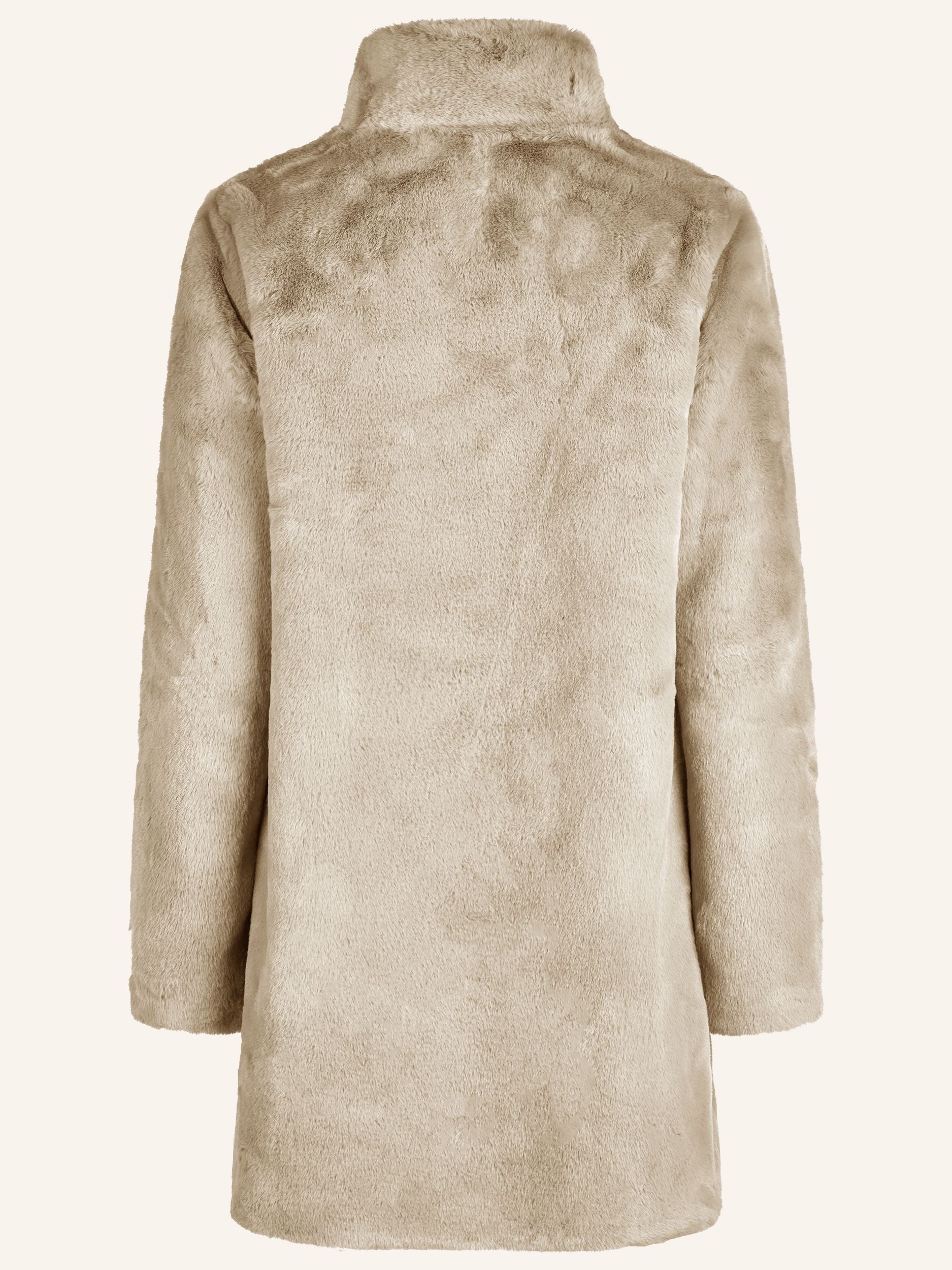 Mantel in Kunstfell-Optik