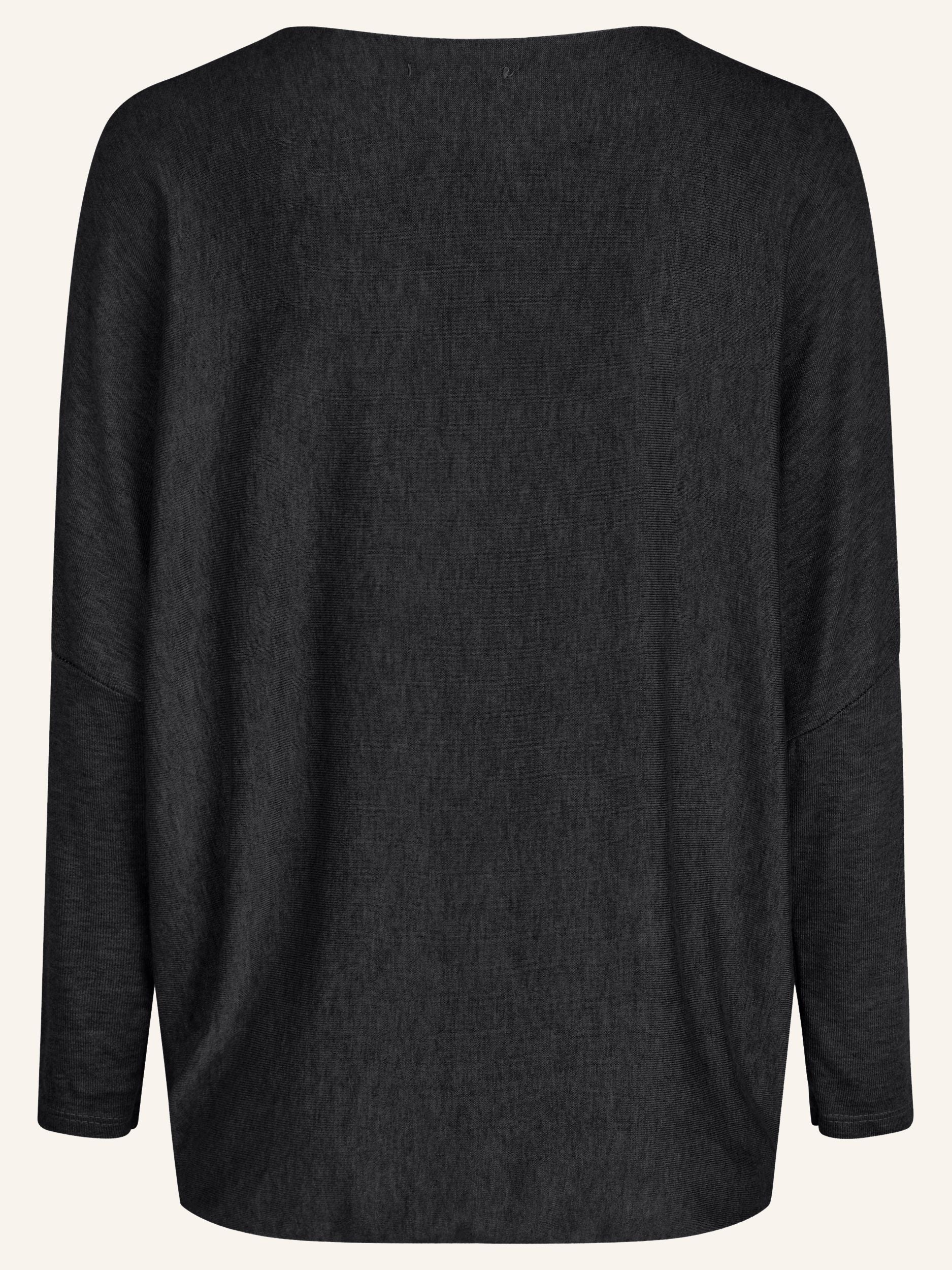 Chemise à simple coloration en tricot fin