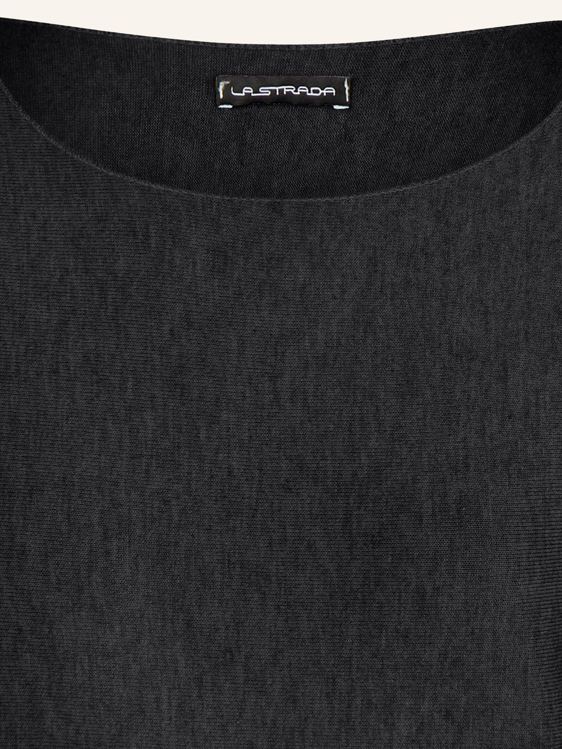 Chemise à simple coloration en tricot fin