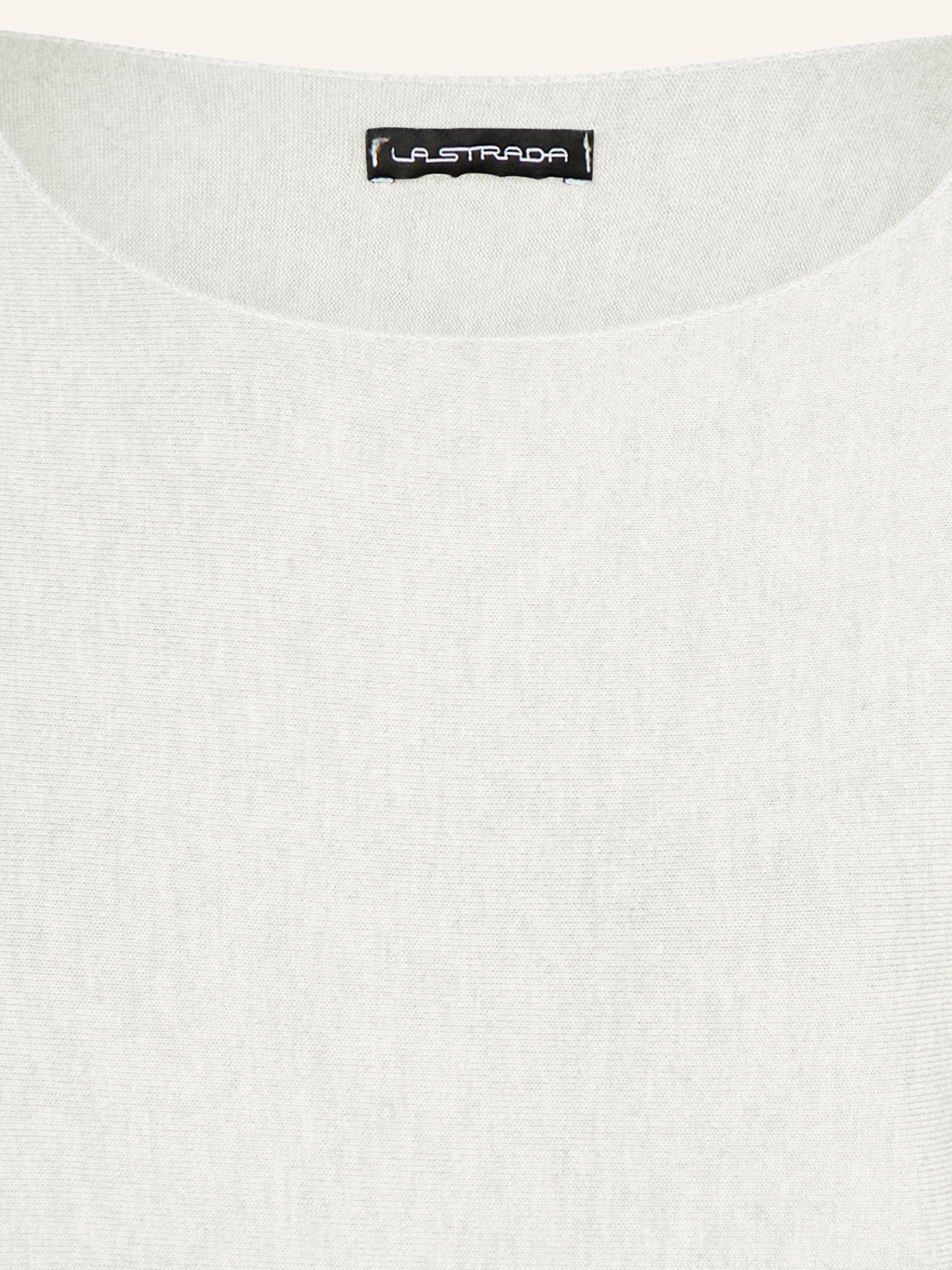 Chemise à simple coloration en tricot fin